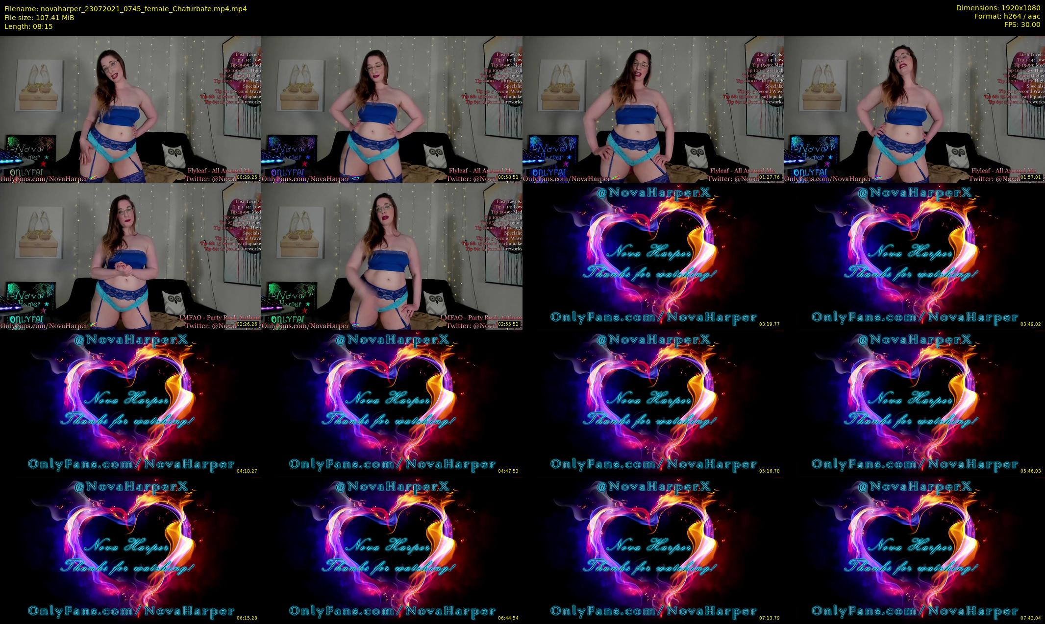 novaharper — 9 minute Chaturbate female cam show recording, 1080p, Jul 23, 2021