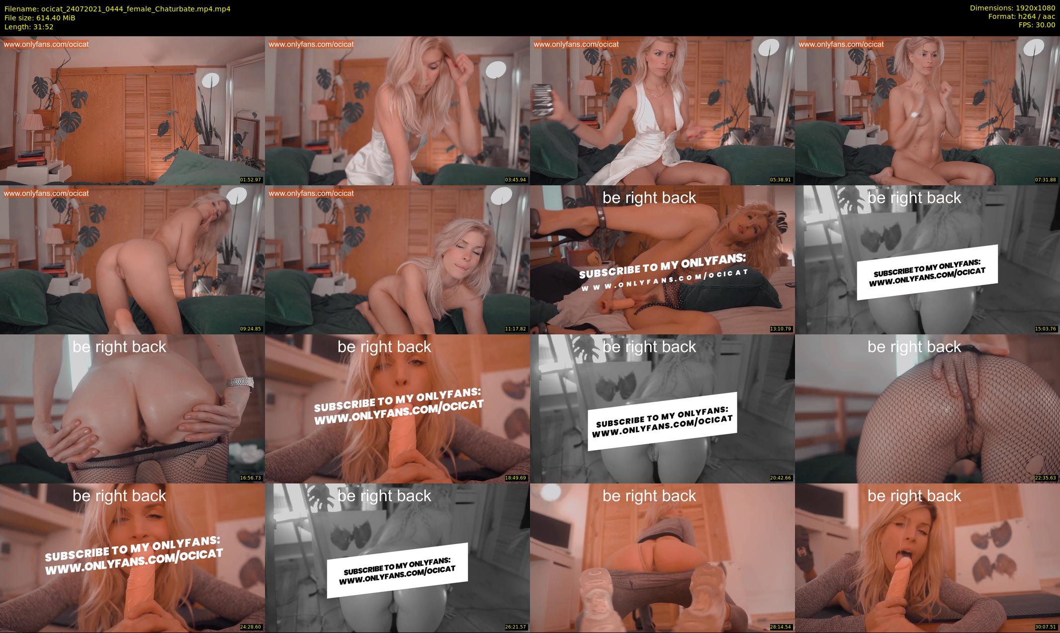 ocicat — 32 minute Chaturbate female cam show recording, 1080p, Jul 24, 2021