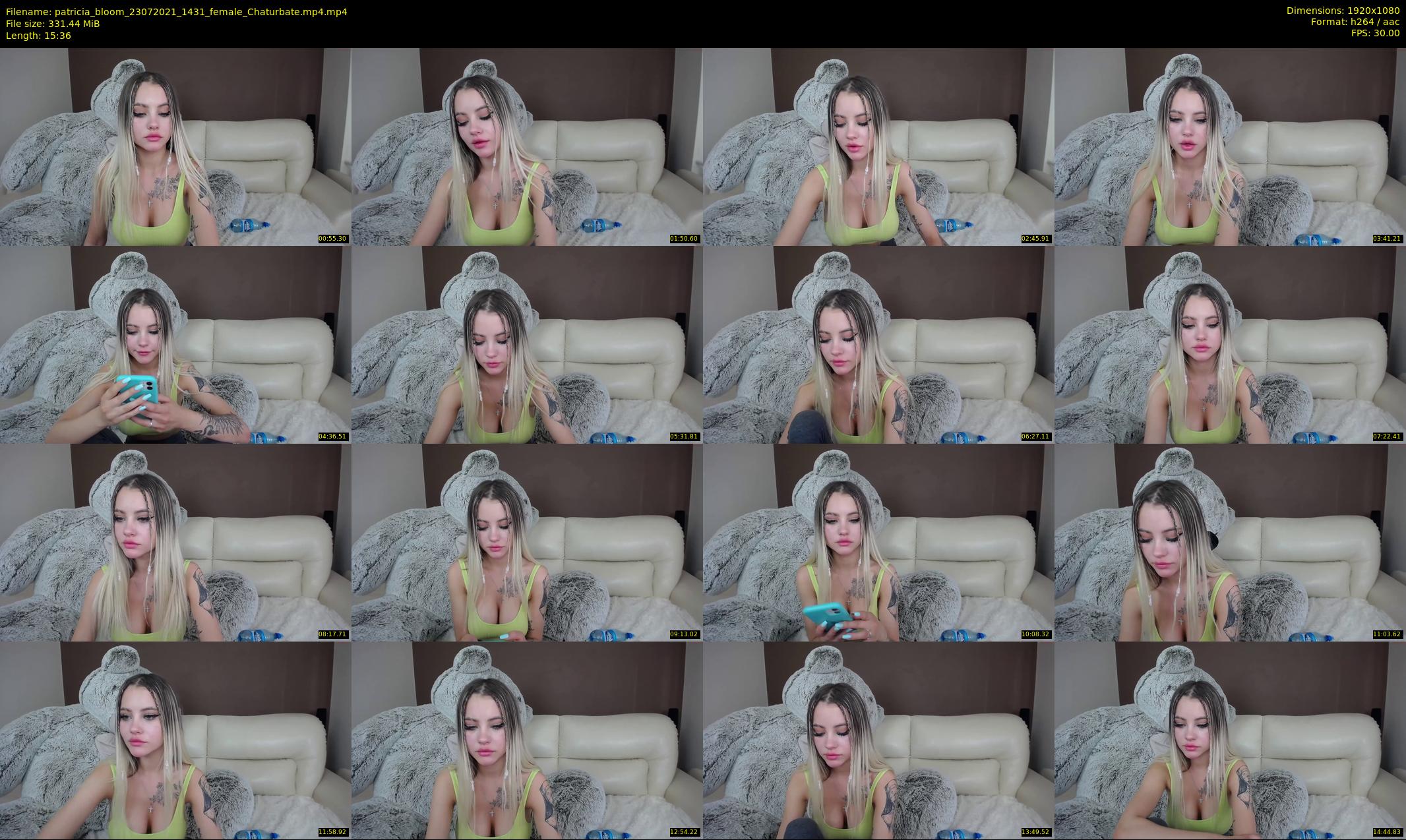 patricia_bloom — 16 minute Chaturbate female cam show recording, 1080p, Jul 23, 2021