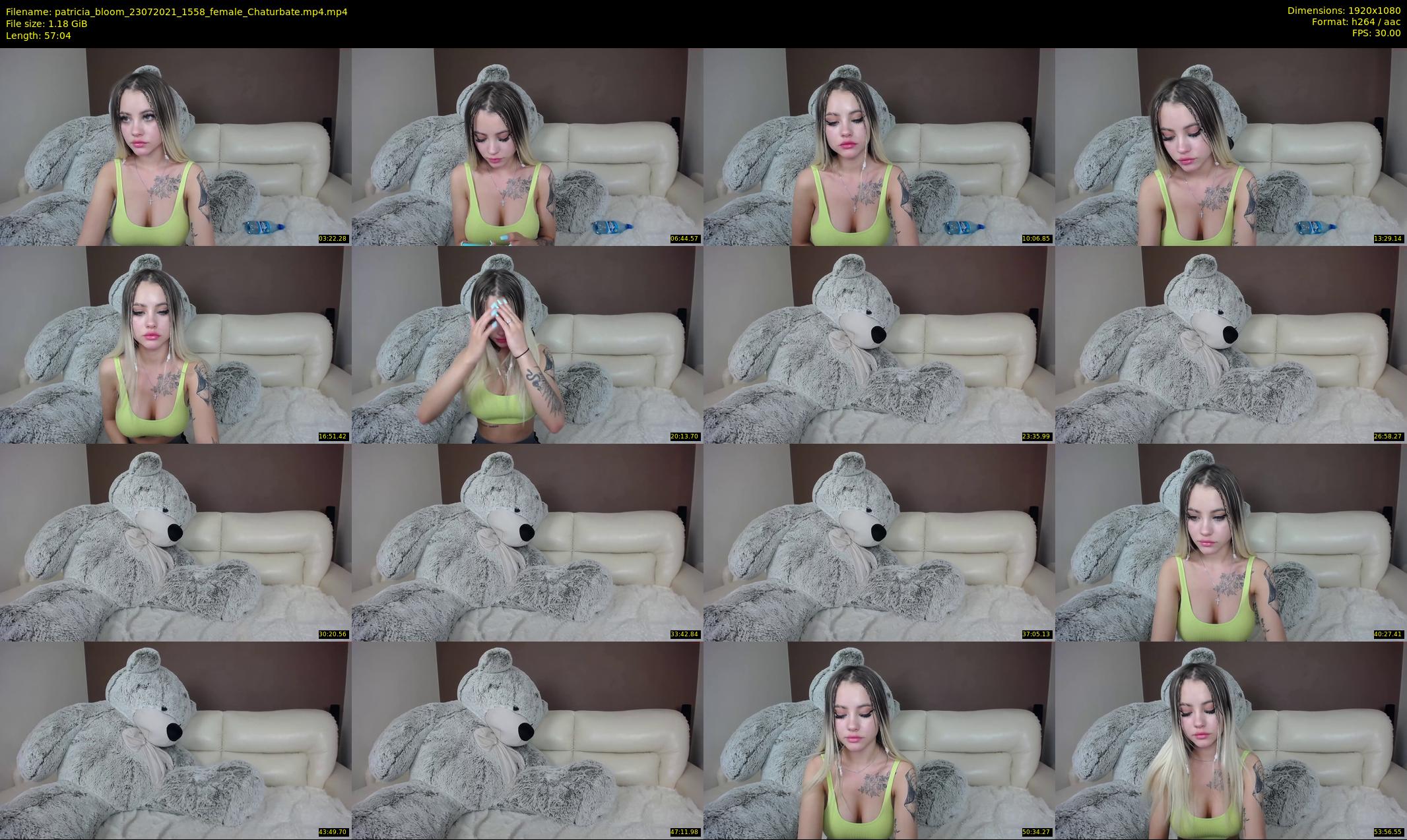 patricia_bloom — 58 minute Chaturbate female cam show recording, 1080p, Jul 23, 2021