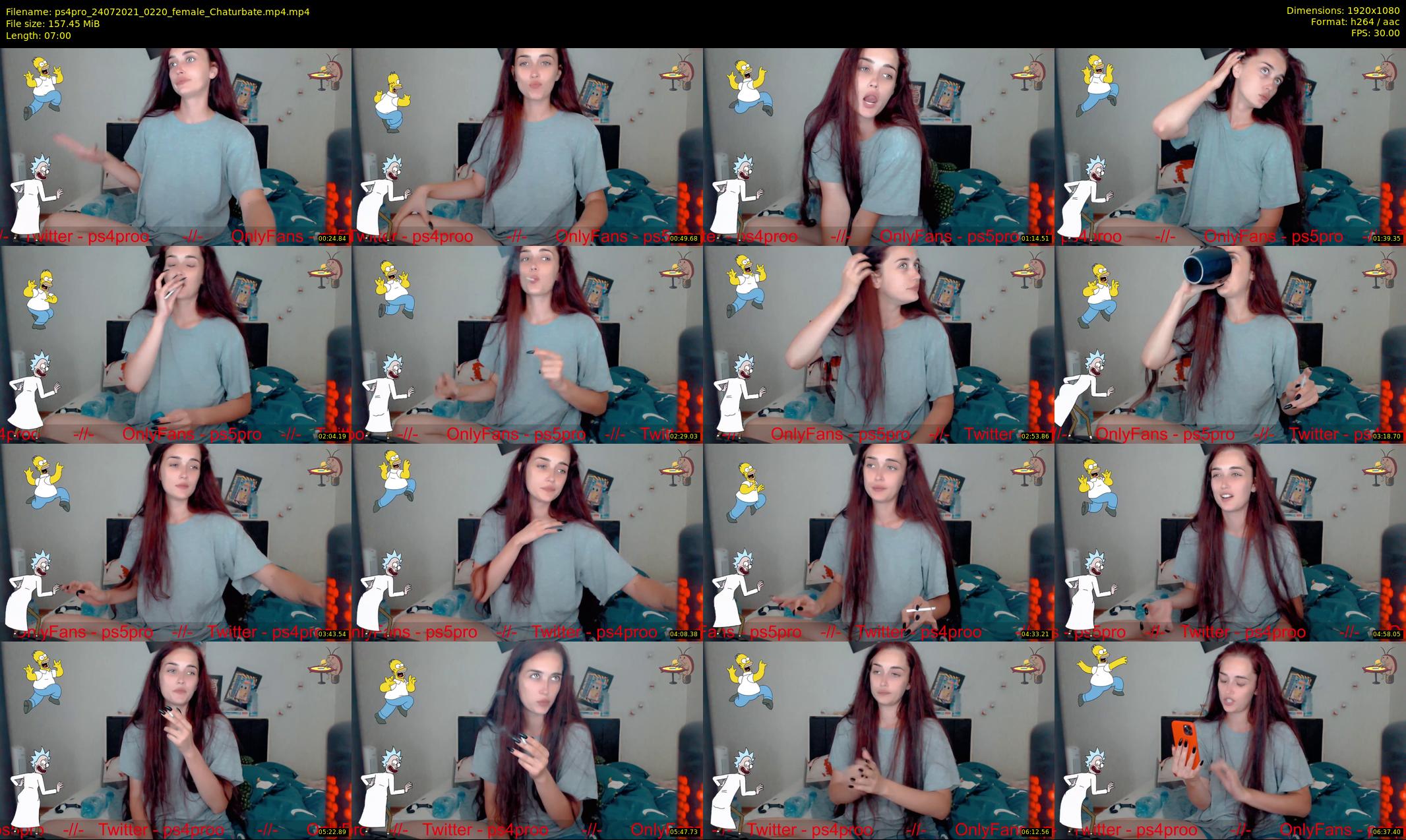 ps4pro — 7 minute Chaturbate female cam show recording, 1080p, Jul 24, 2021