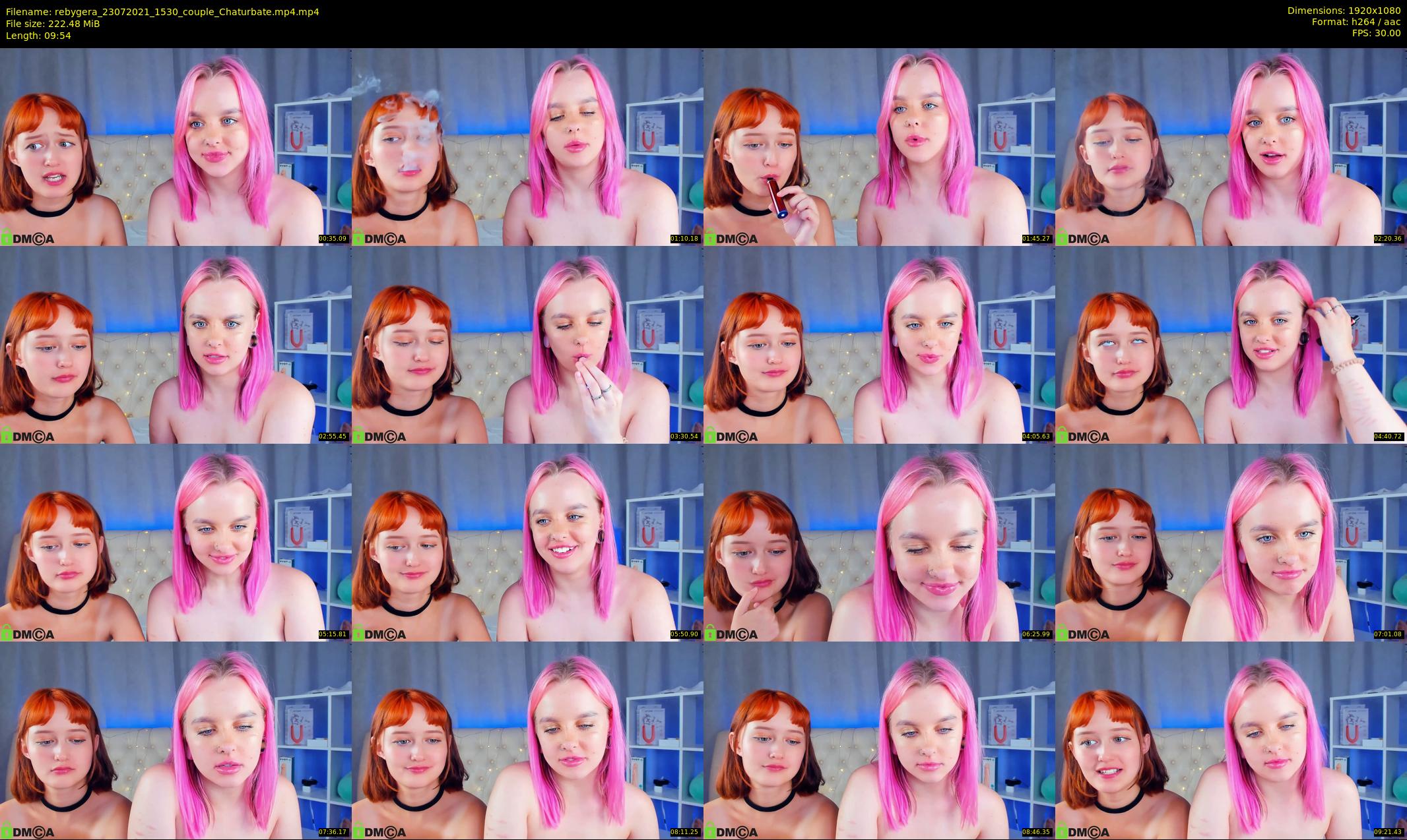rebygera — 10 minute Chaturbate couple cam show recording, 1080p, Jul 23, 2021