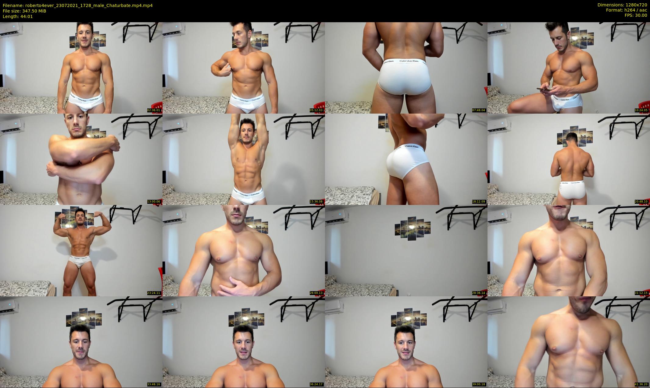 roberto4ever — 45 minute Chaturbate male cam show recording, 720p, Jul 23, 2021