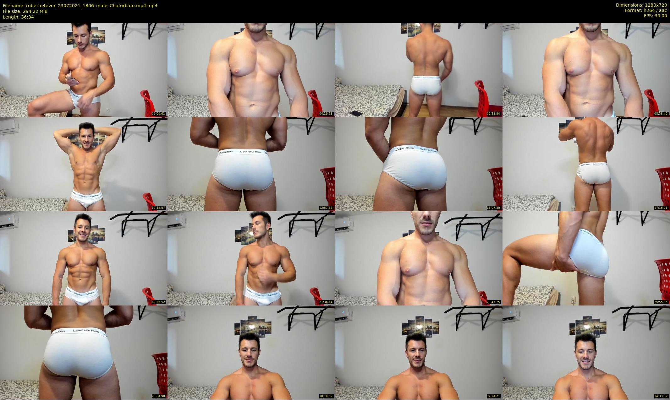 roberto4ever — 37 minute Chaturbate male cam show recording, 720p, Jul 23, 2021