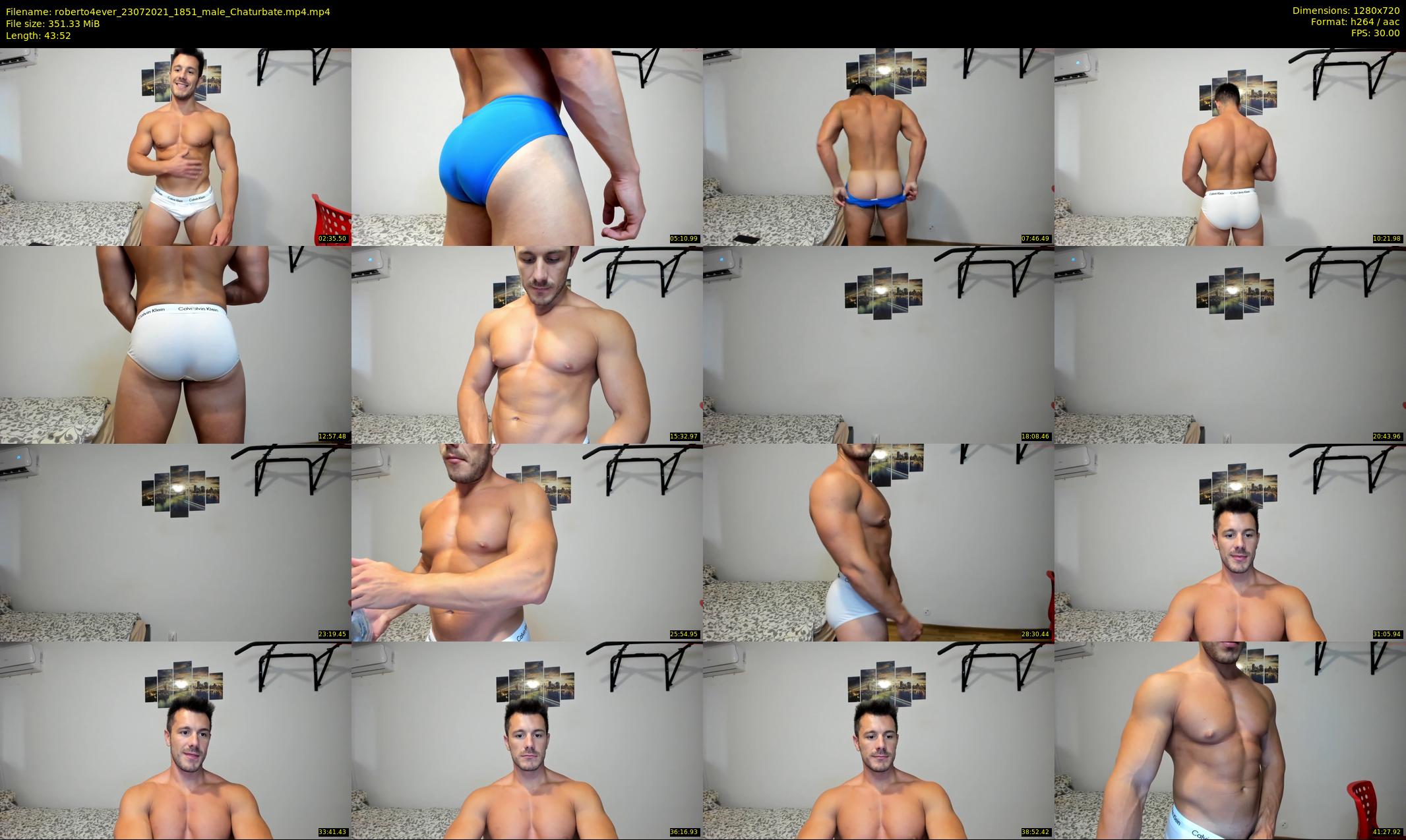 roberto4ever — 44 minute Chaturbate male cam show recording, 720p, Jul 23, 2021