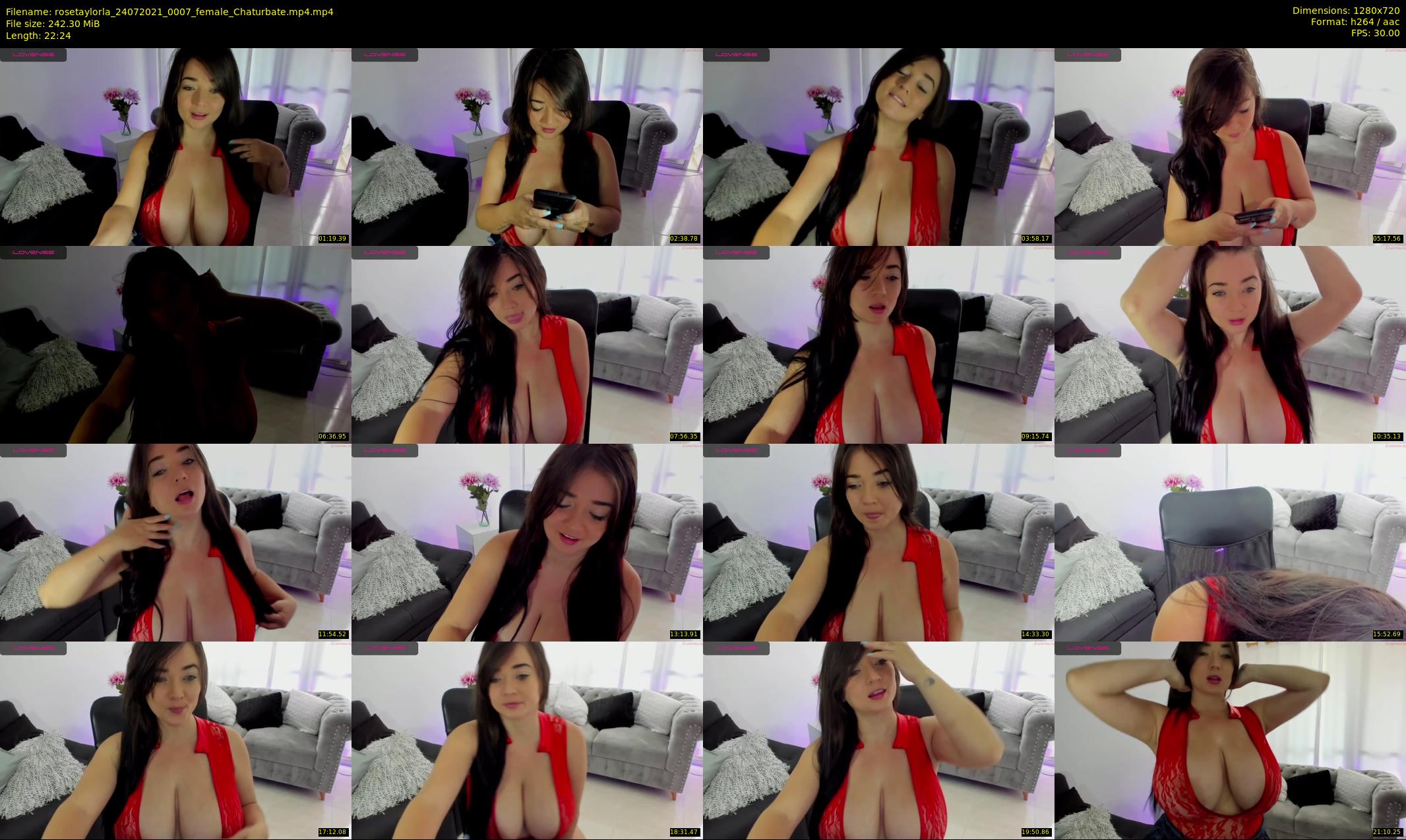 rosetaylorla — 23 minute Chaturbate female cam show recording, 720p, Jul 24, 2021