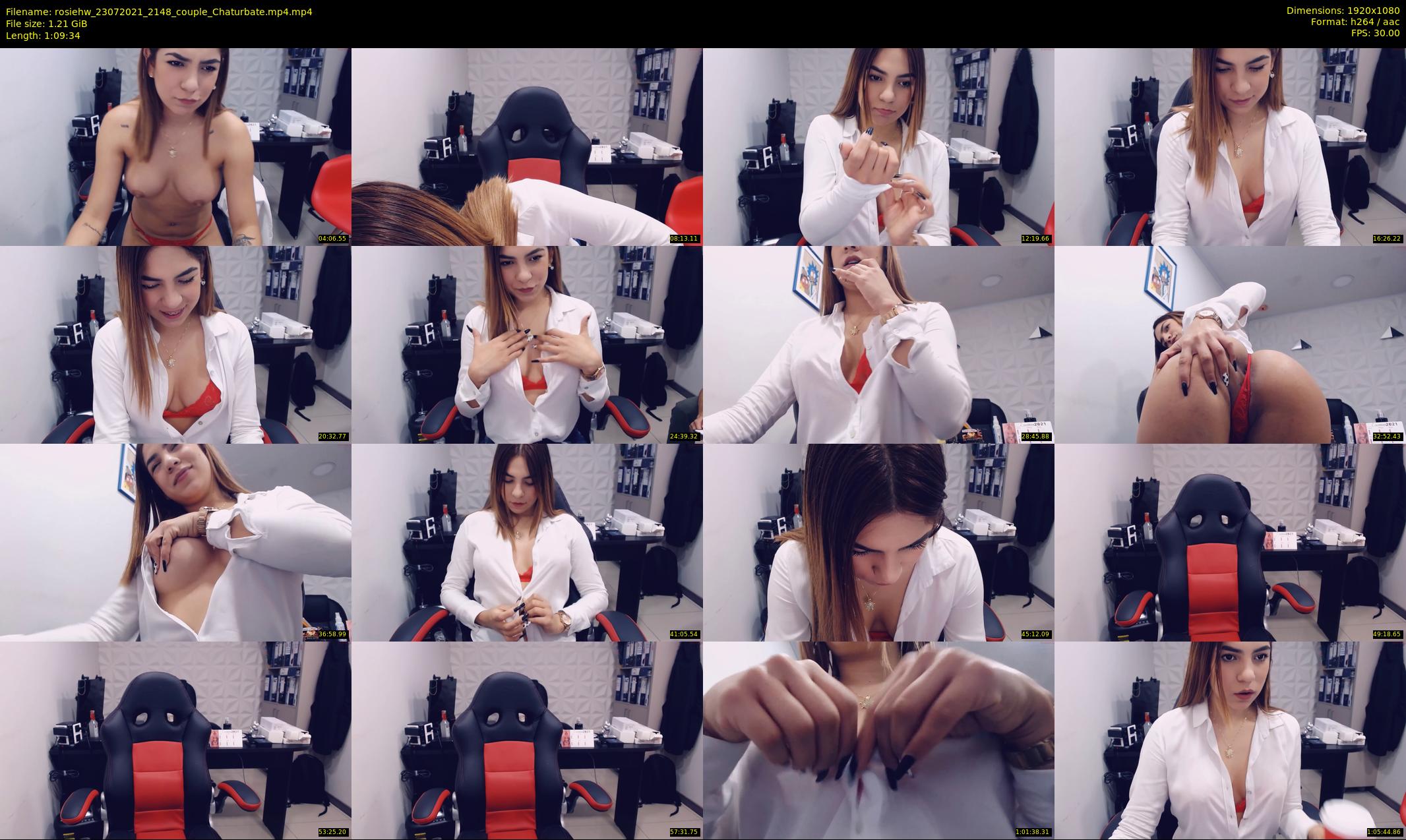 rosiehw — 70 minute Chaturbate couple cam show recording, 1080p, Jul 23, 2021