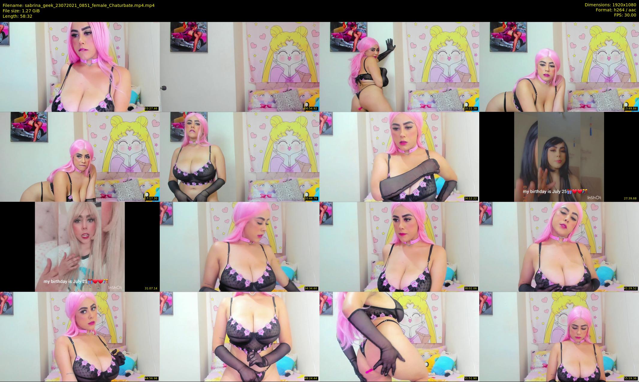 sabrina_geek — 59 minute Chaturbate female cam show recording, 1080p, Jul 23, 2021