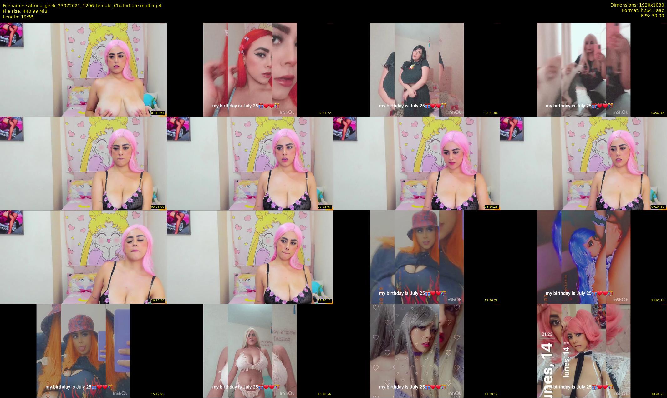 sabrina_geek — 20 minute Chaturbate female cam show recording, 1080p, Jul 23, 2021