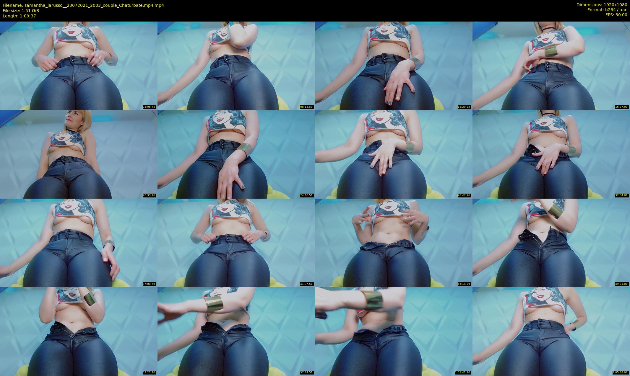 samantha_larusso_ — 70 minute Chaturbate couple cam show recording, 1080p, Jul 23, 2021