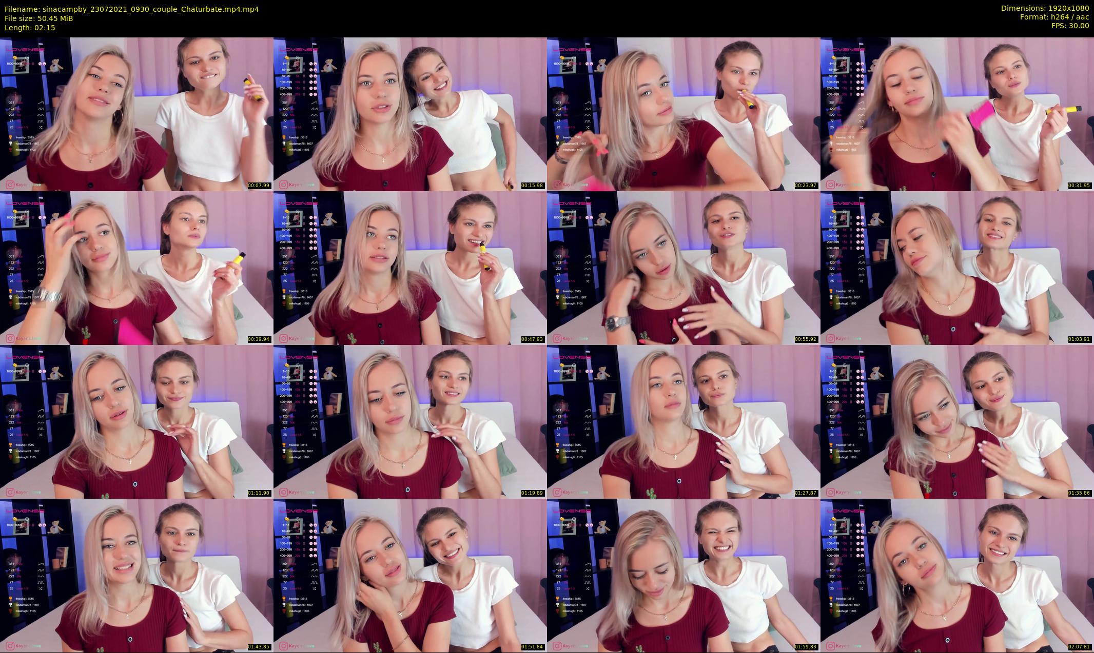 sinacampby — 3 minute Chaturbate couple cam show recording, 1080p, Jul 23, 2021