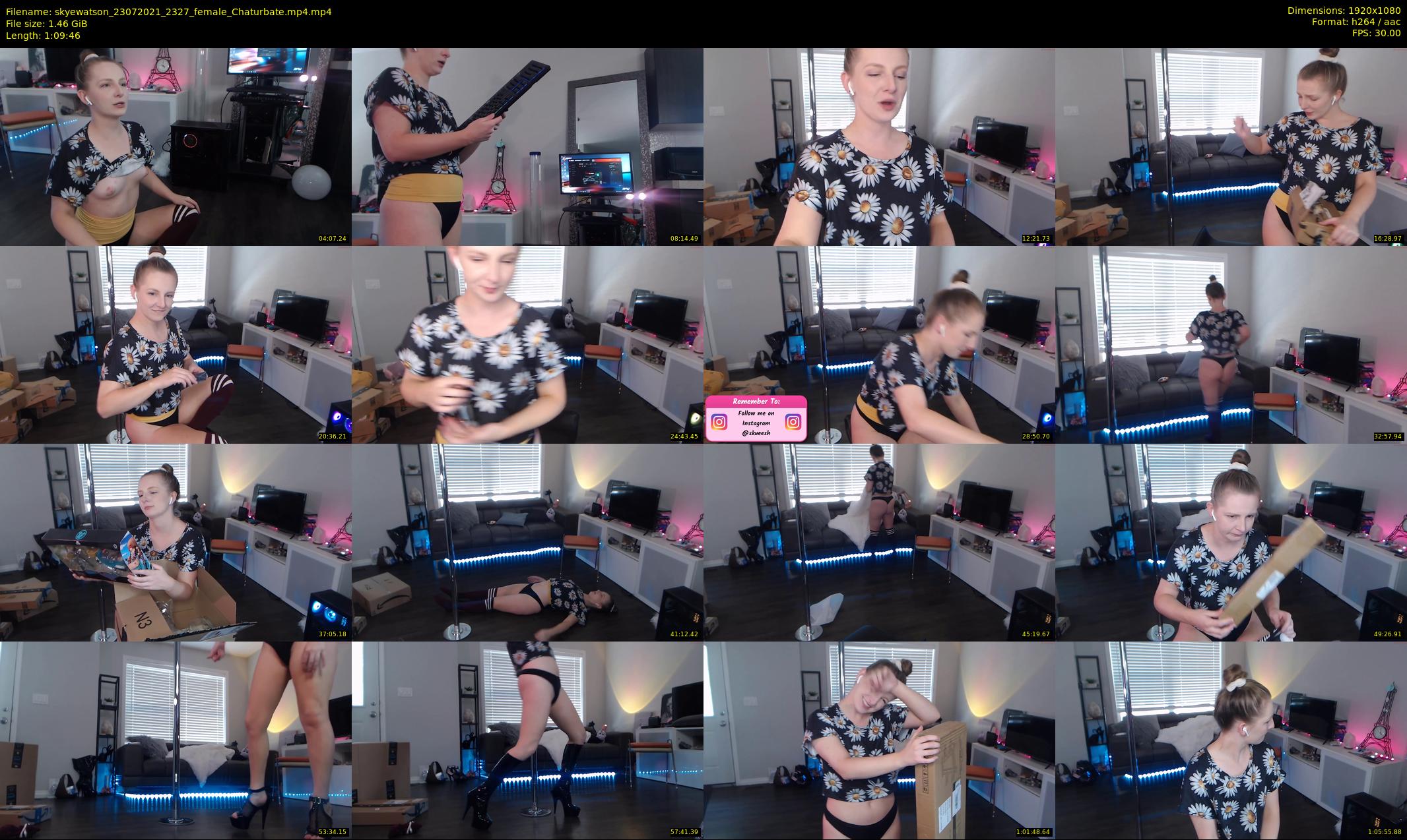 skyewatson — 70 minute Chaturbate female cam show recording, 1080p, Jul 23, 2021