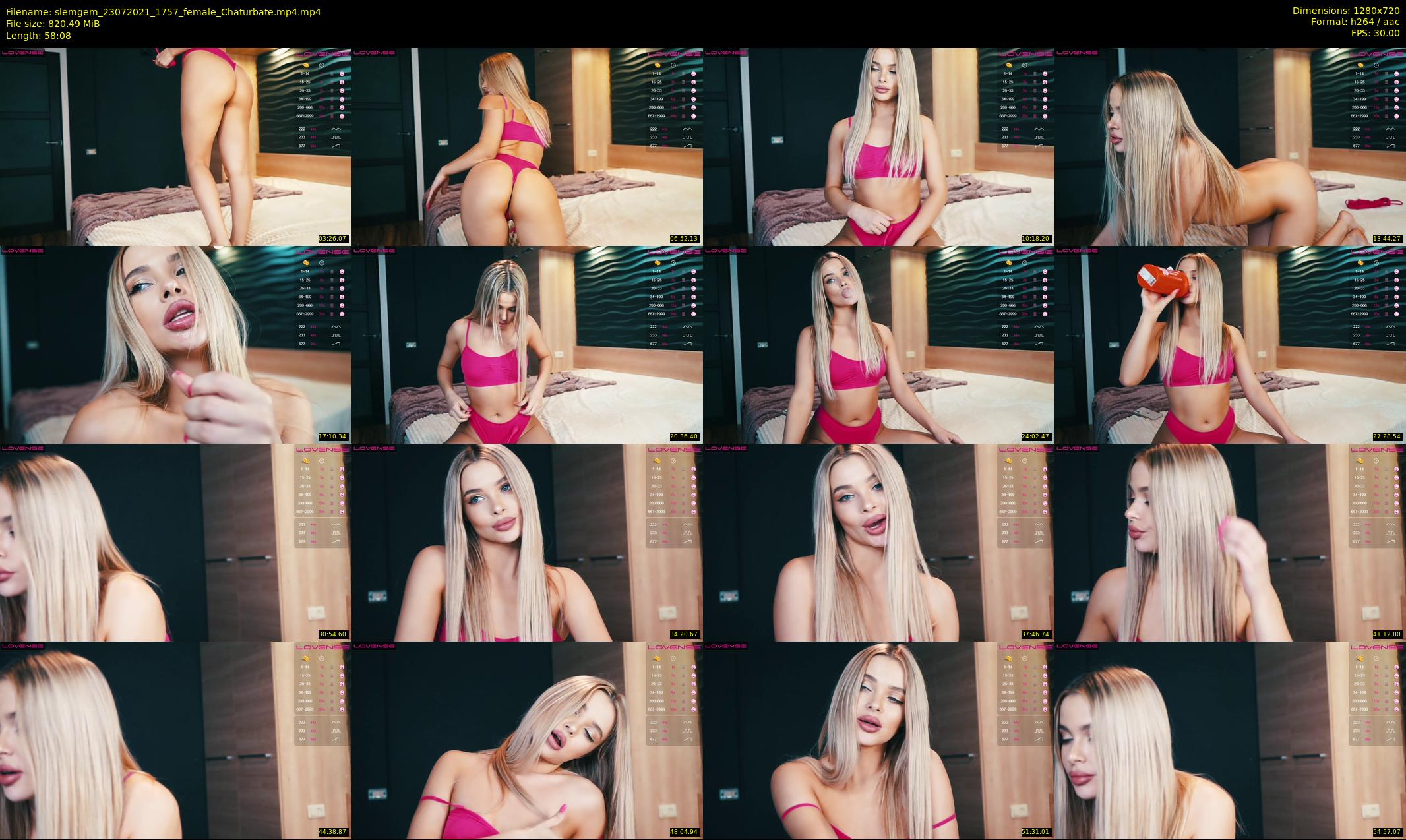 slemgem — 59 minute Chaturbate couple cam show recording, 720p, Jul 23, 2021