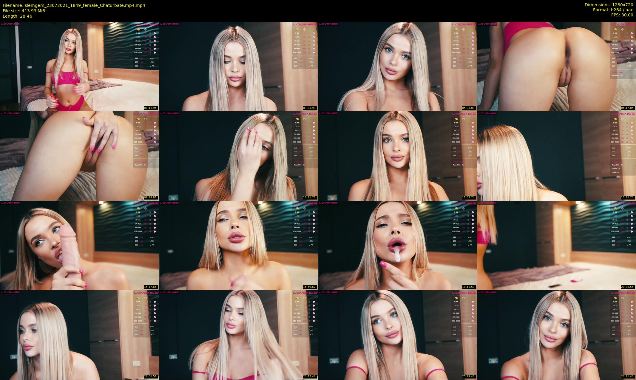 slemgem — 29 minute Chaturbate couple cam show recording, 720p, Jul 23, 2021