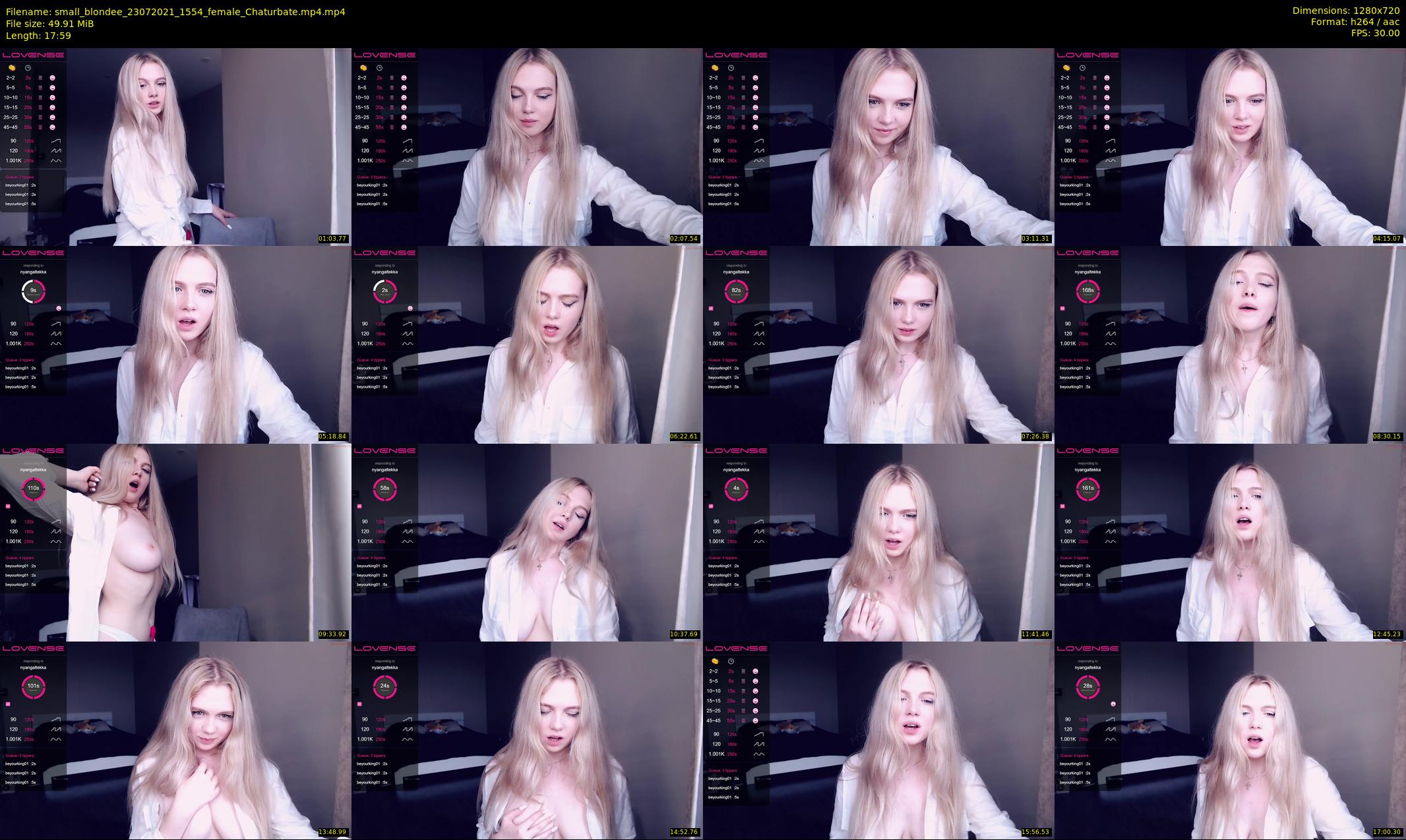 small_blondee — 18 minute Chaturbate female cam show recording, 720p, Jul 23, 2021