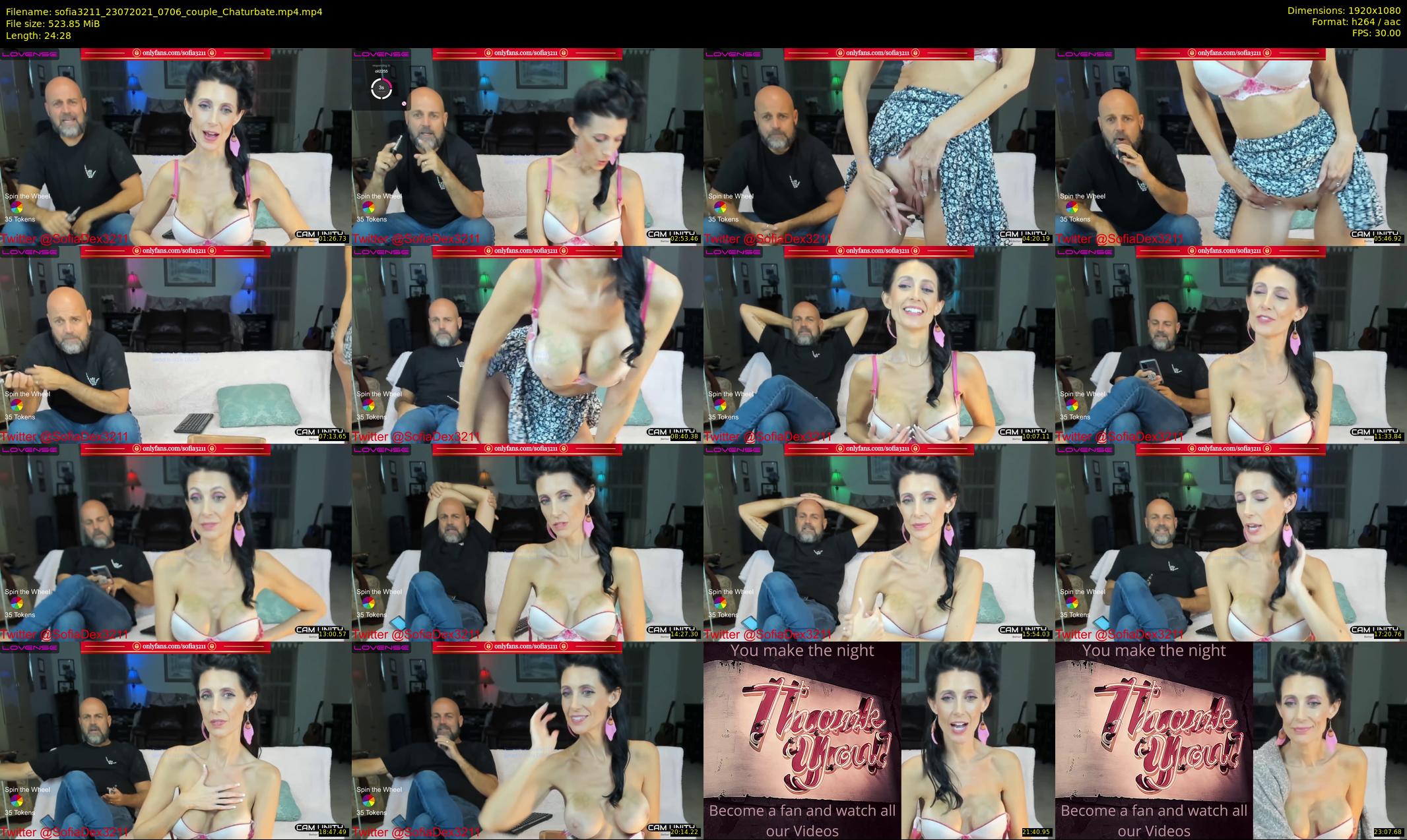 sofia3211 — 25 minute Chaturbate couple cam show recording, 1080p, Jul 23, 2021