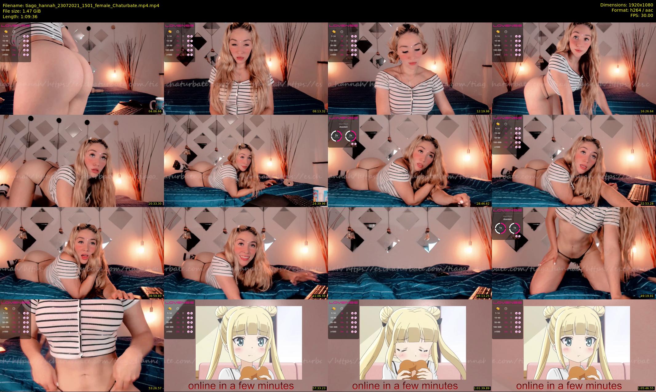 tiago_hannah — 70 minute Chaturbate couple cam show recording, 1080p, Jul 23, 2021