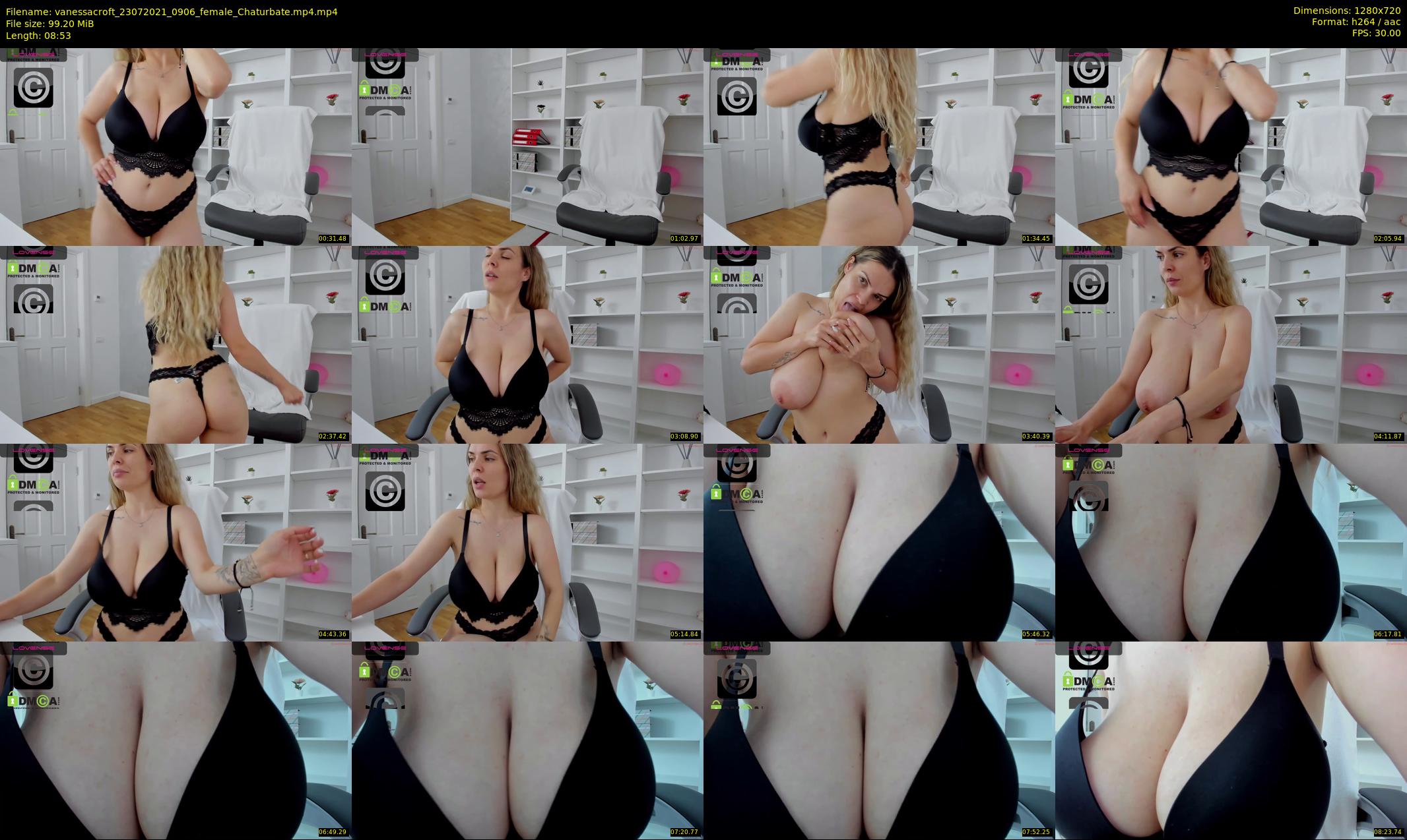 vanessacroft — 9 minute Chaturbate female cam show recording, 720p, Jul 23, 2021