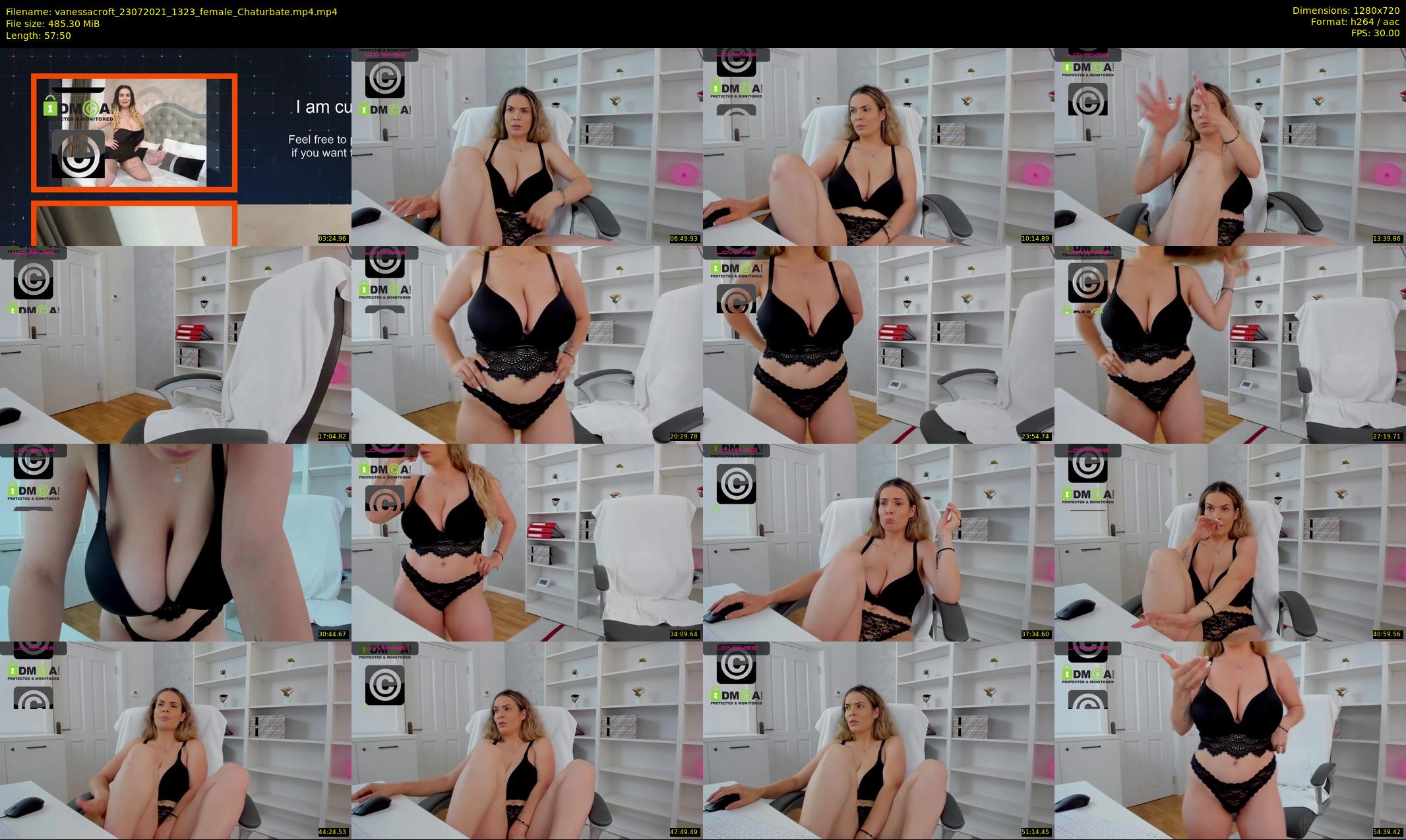 vanessacroft — 58 minute Chaturbate female cam show recording, 720p, Jul 23, 2021