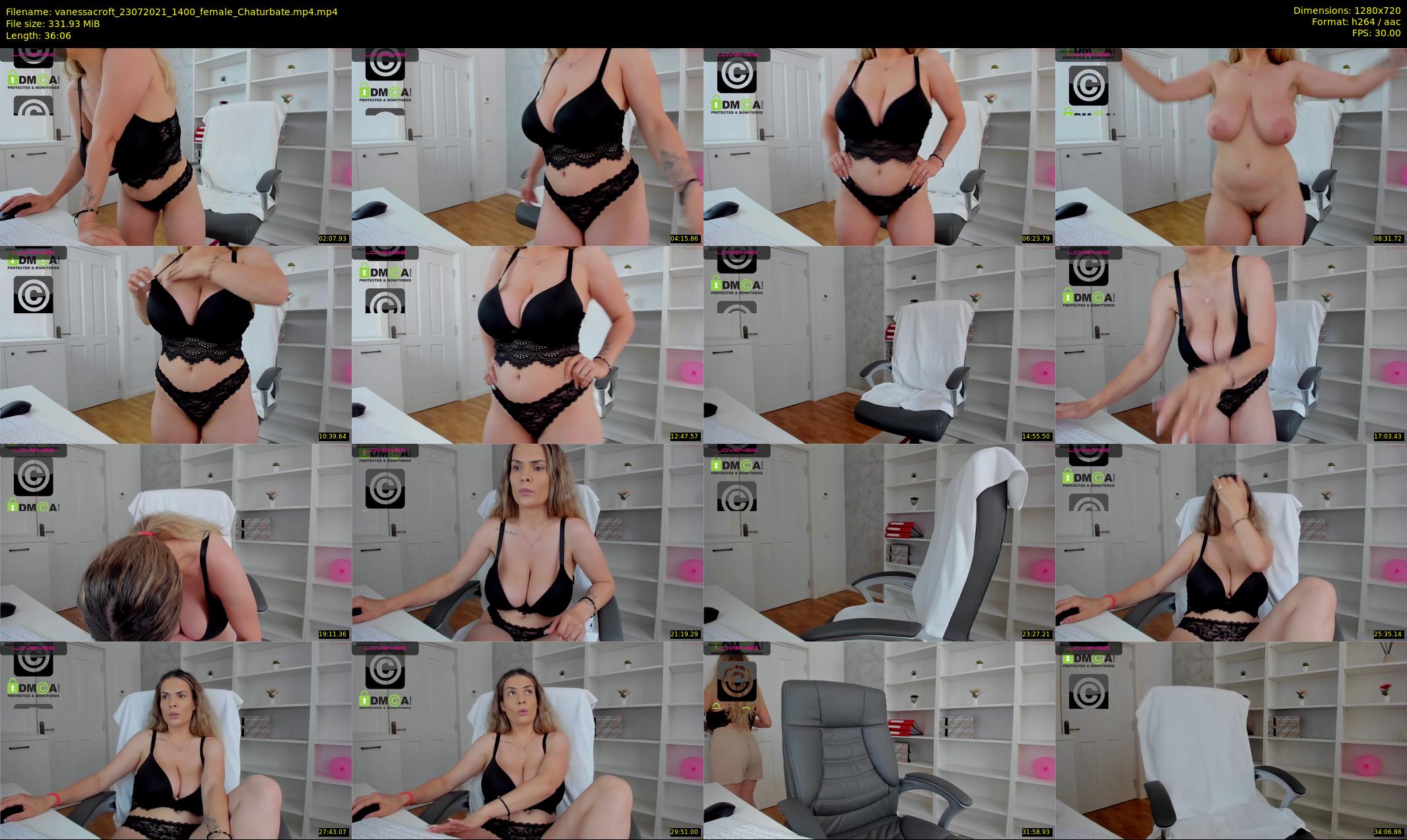 vanessacroft — 37 minute Chaturbate female cam show recording, 720p, Jul 23, 2021