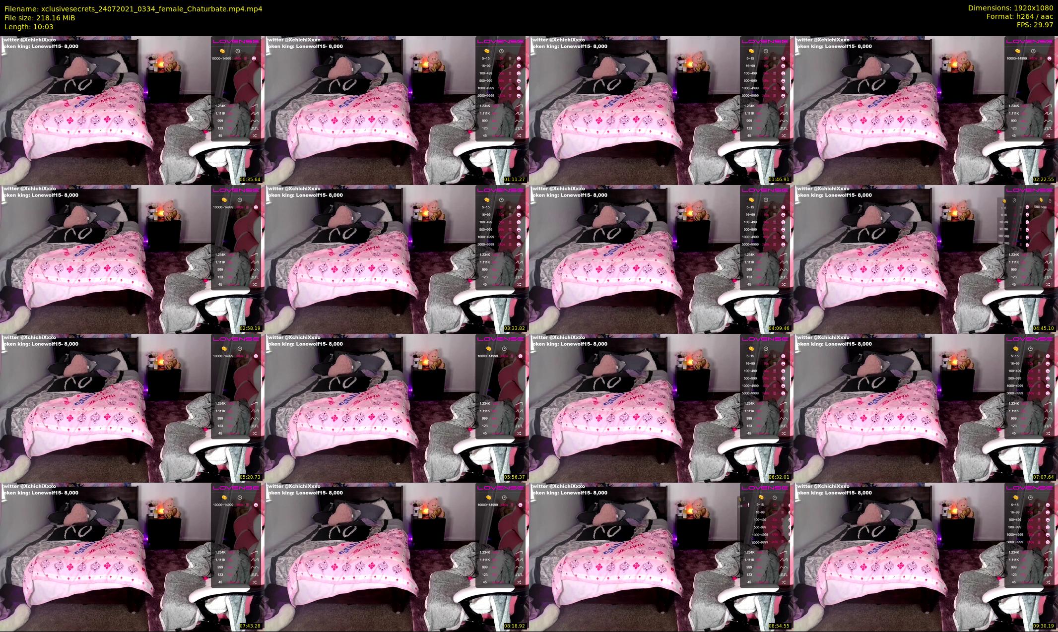 xclusivesecrets — 11 minute Chaturbate female cam show recording, 1080p, Jul 24, 2021