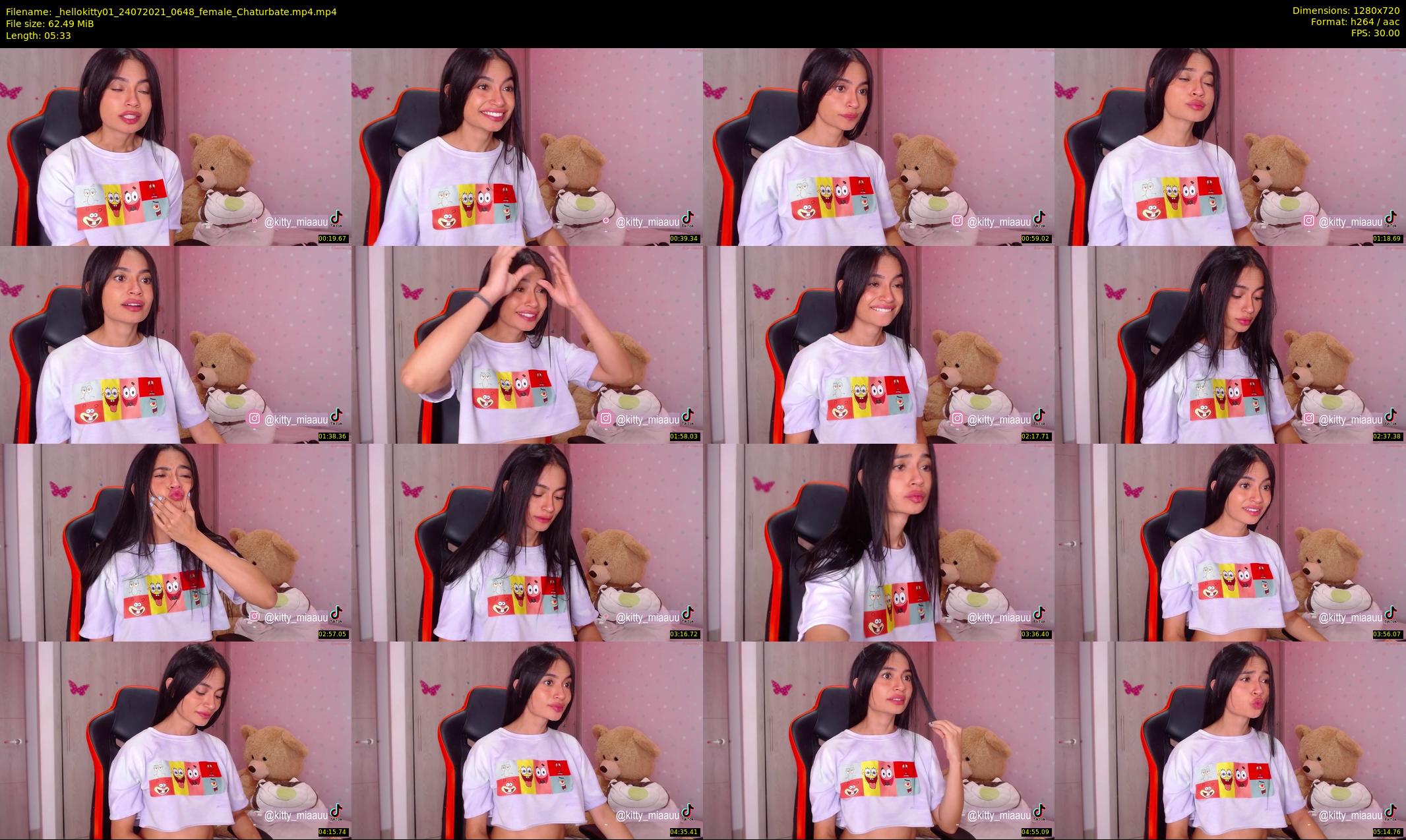 _hellokitty01 — 6 minute Chaturbate female cam show recording, 720p, Jul 24, 2021