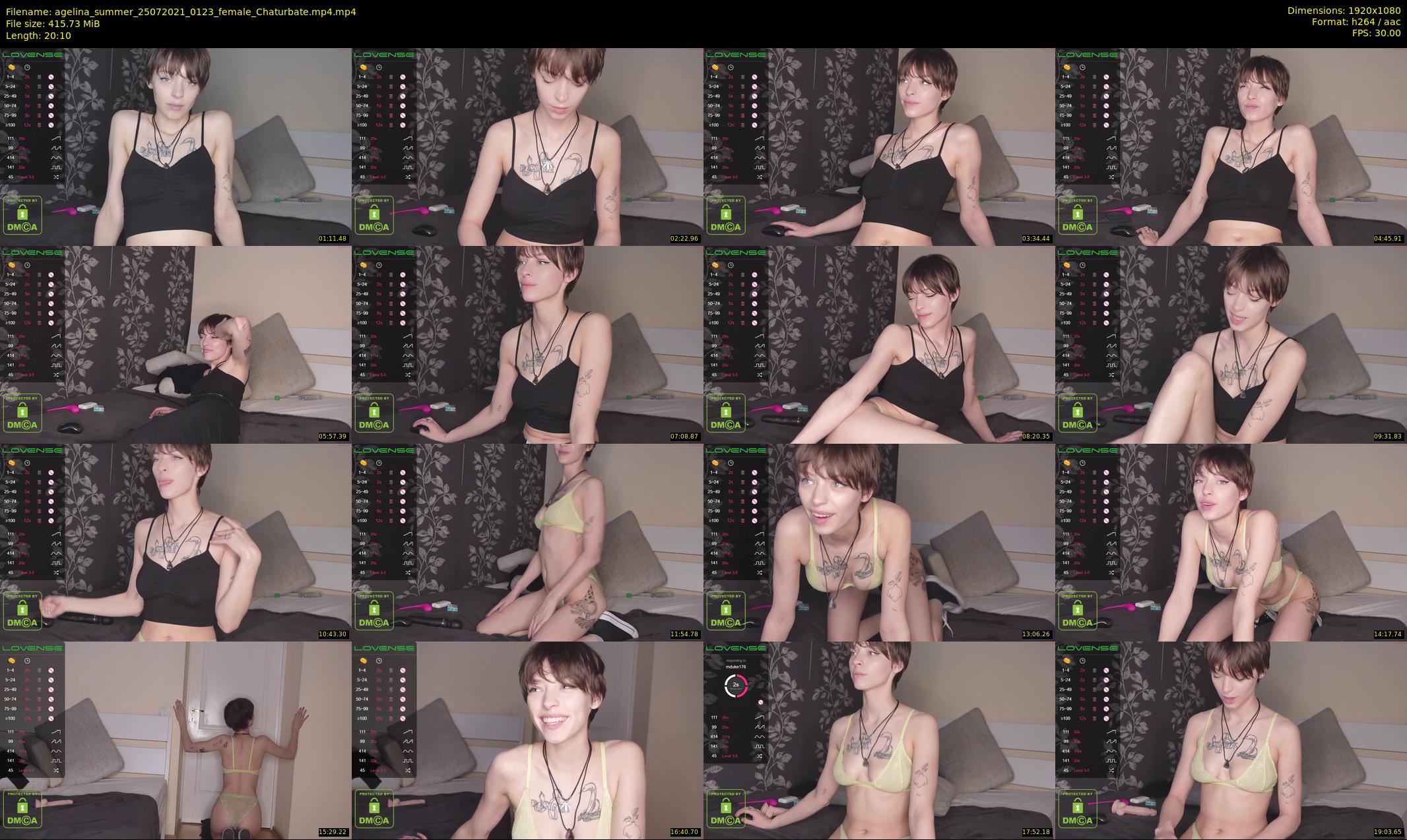 agelina_summer — 21 minute Chaturbate female cam show recording, 1080p, Jul 25, 2021