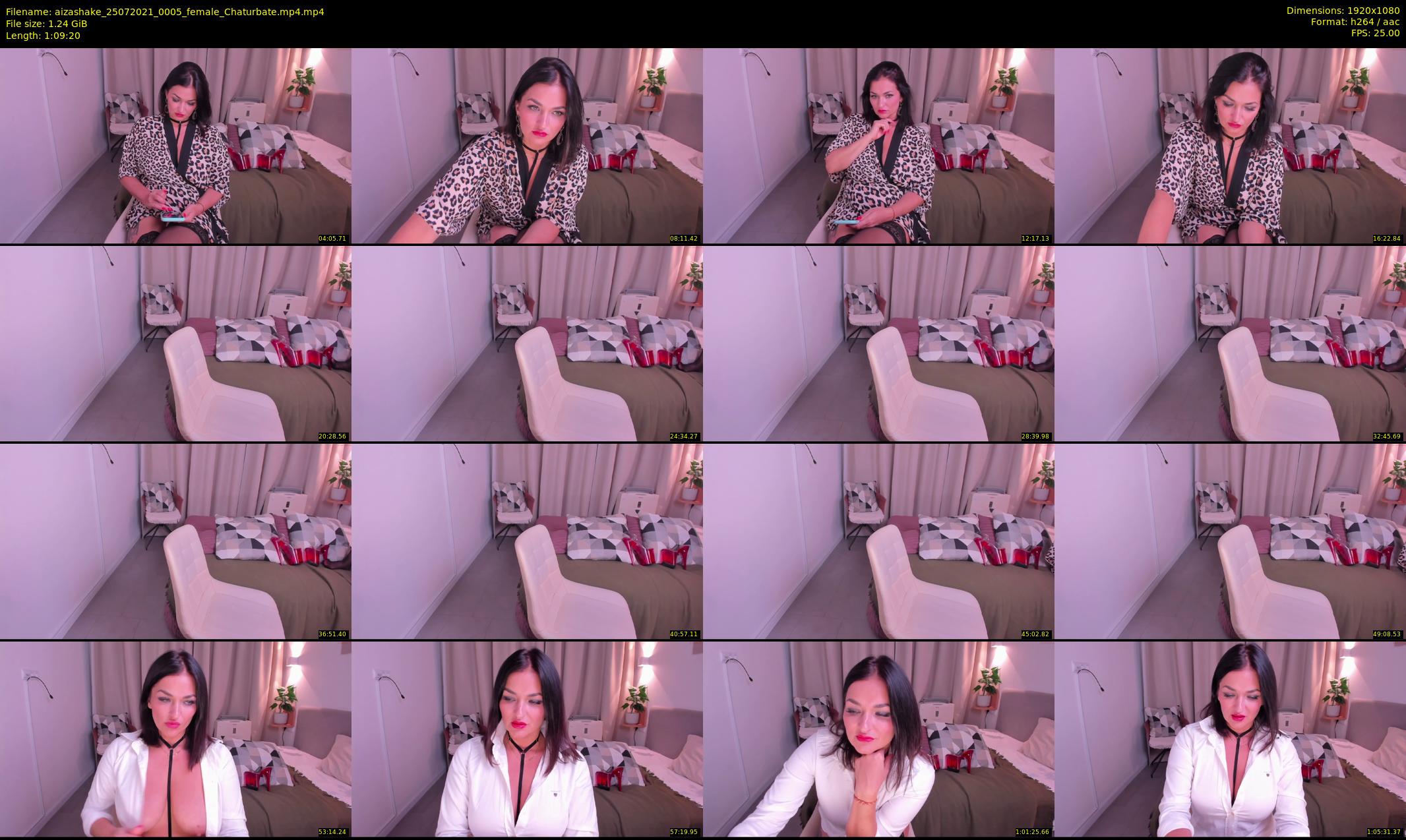 aizashake — 70 minute Chaturbate female cam show recording, 1080p, Jul 25, 2021