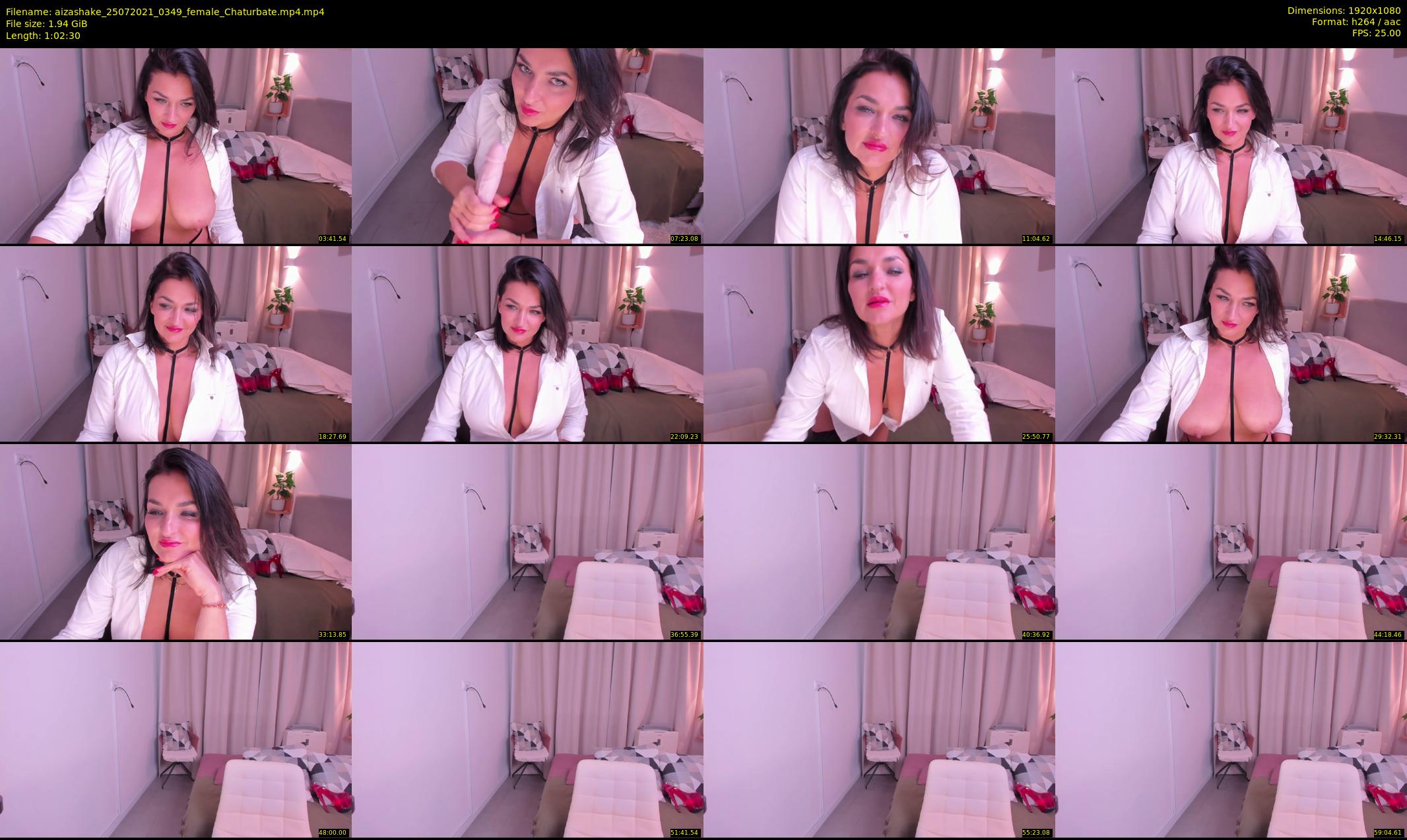 aizashake — 63 minute Chaturbate female cam show recording, 1080p, Jul 25, 2021