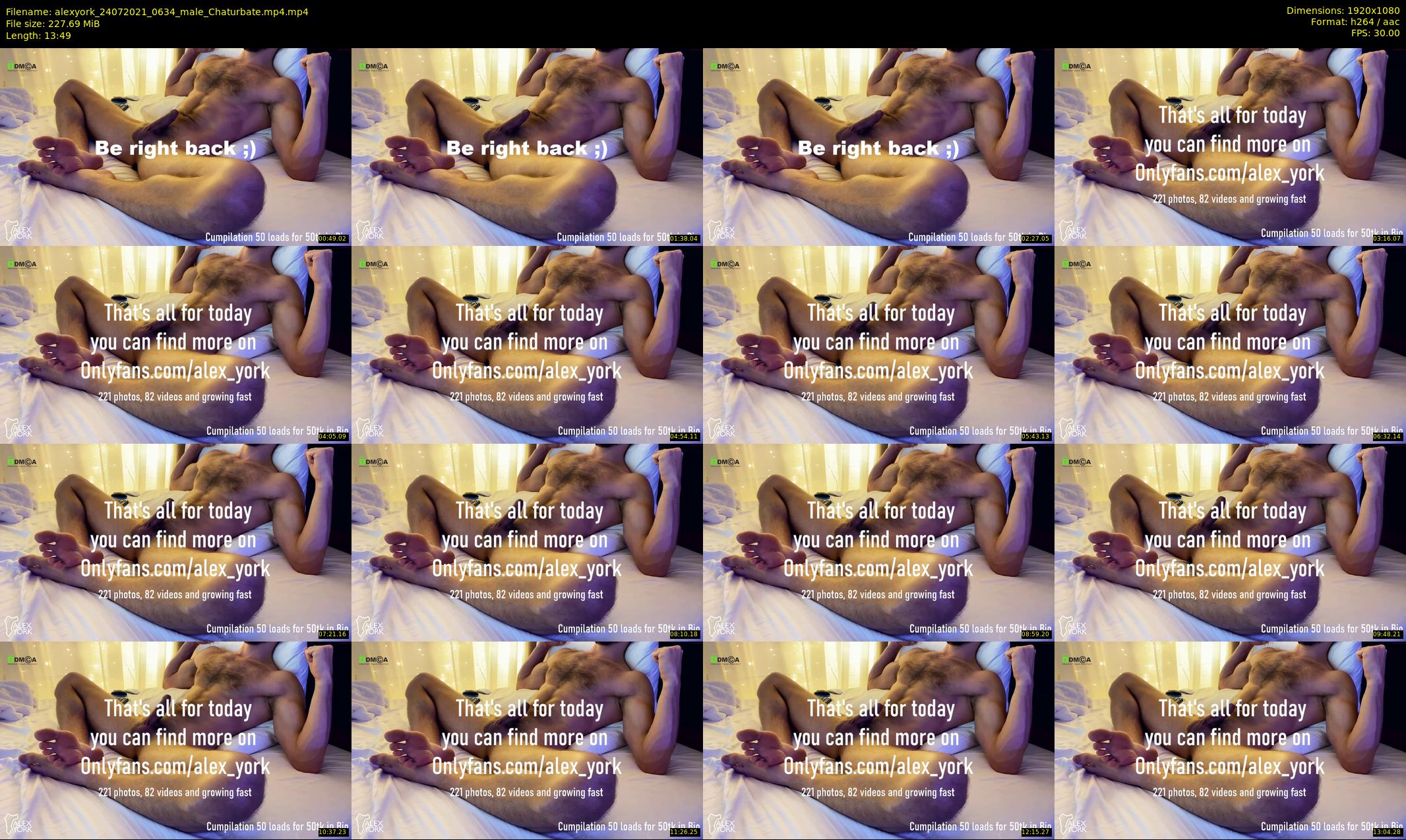 alexyork — 14 minute Chaturbate male cam show recording, 1080p, Jul 24, 2021