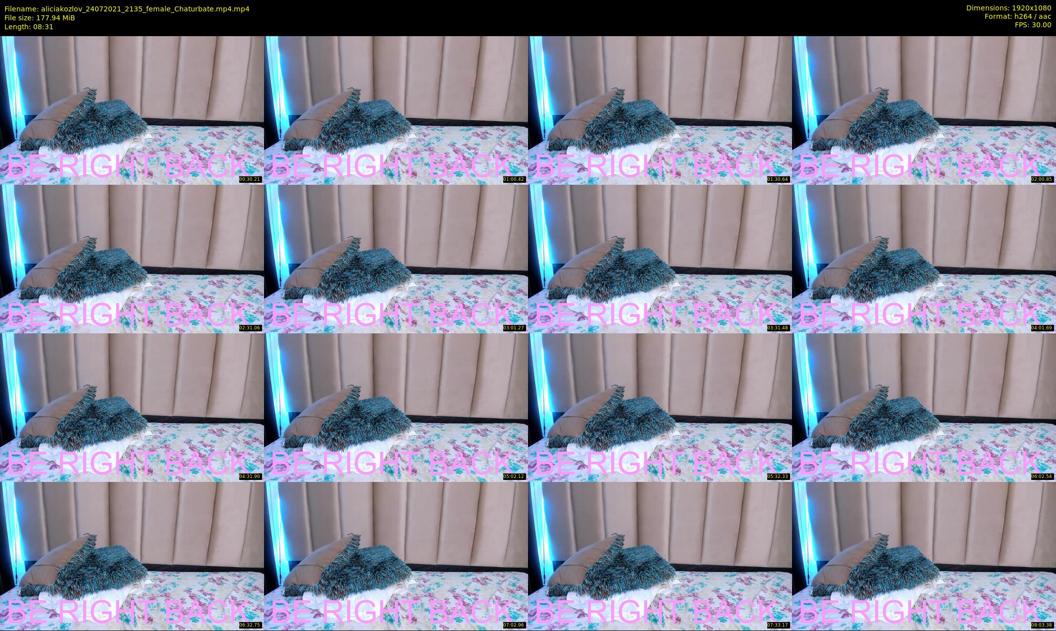 aliciakozlov — 9 minute Chaturbate female cam show recording, 1080p, Jul 24, 2021