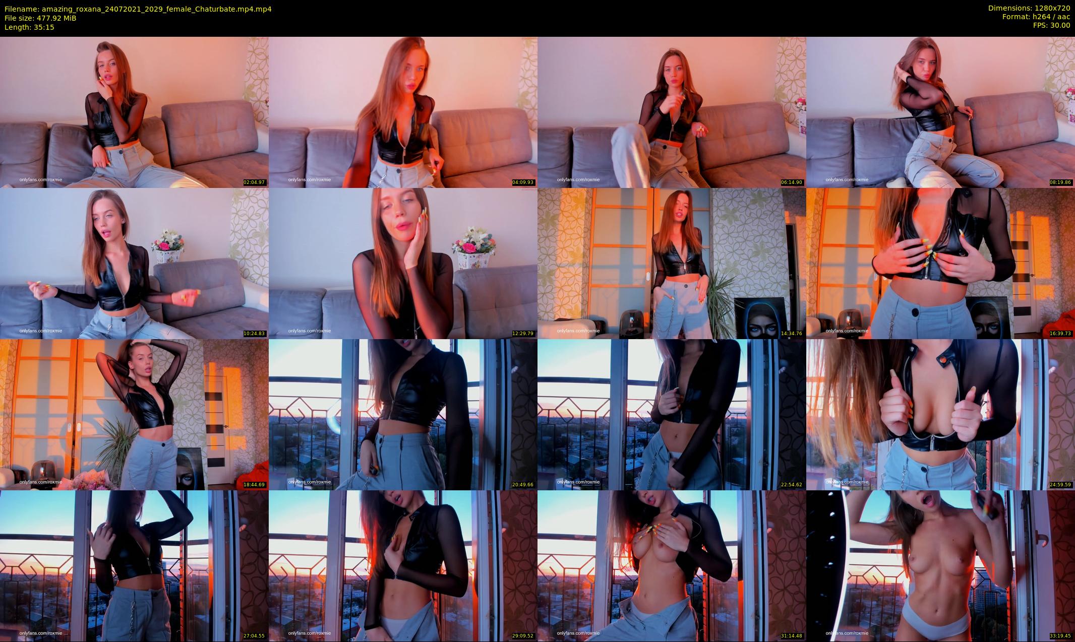 amazing_roxana — 36 minute Chaturbate female cam show recording, 720p, Jul 24, 2021