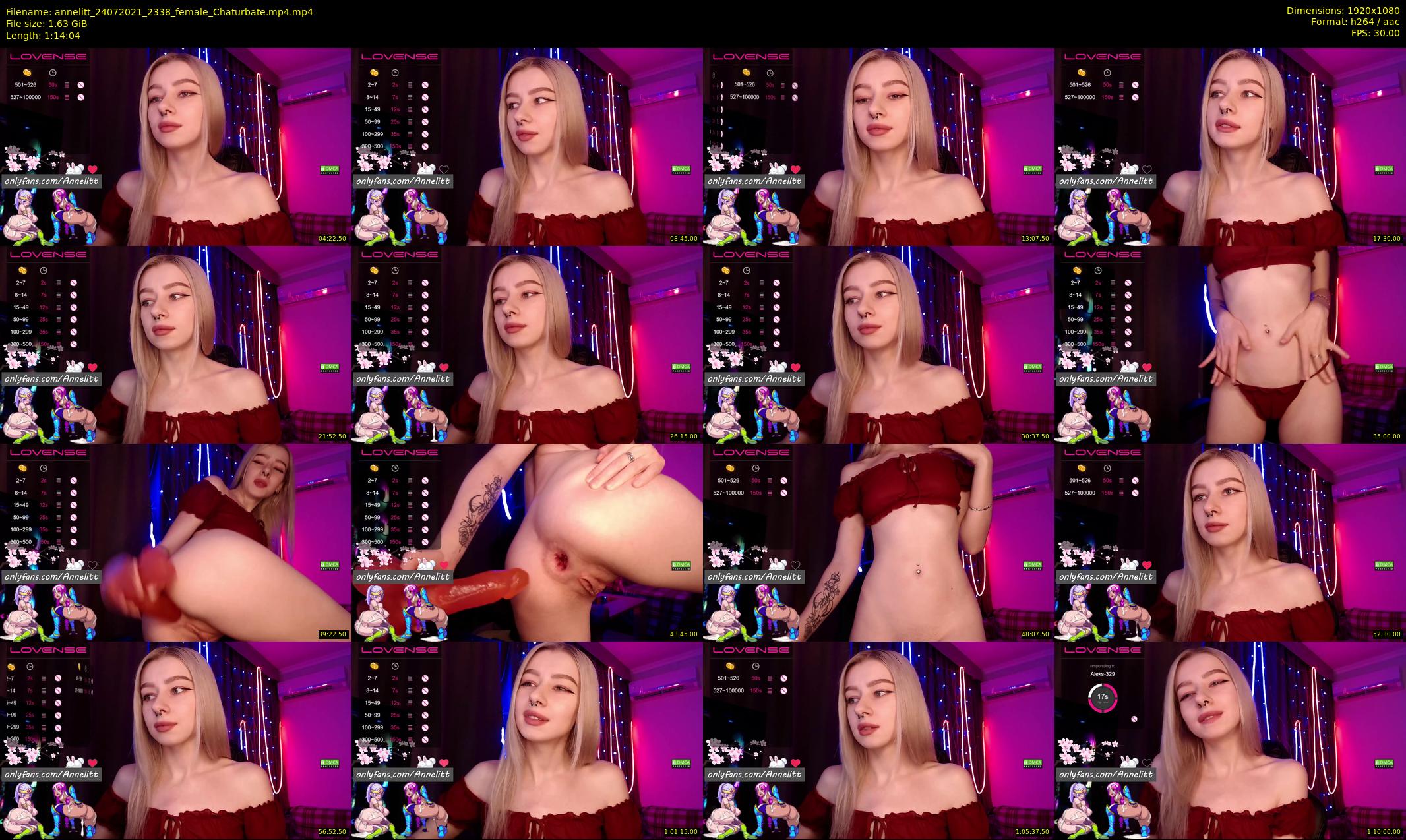 annelitt — 75 minute Chaturbate female cam show recording, 1080p, Jul 24, 2021