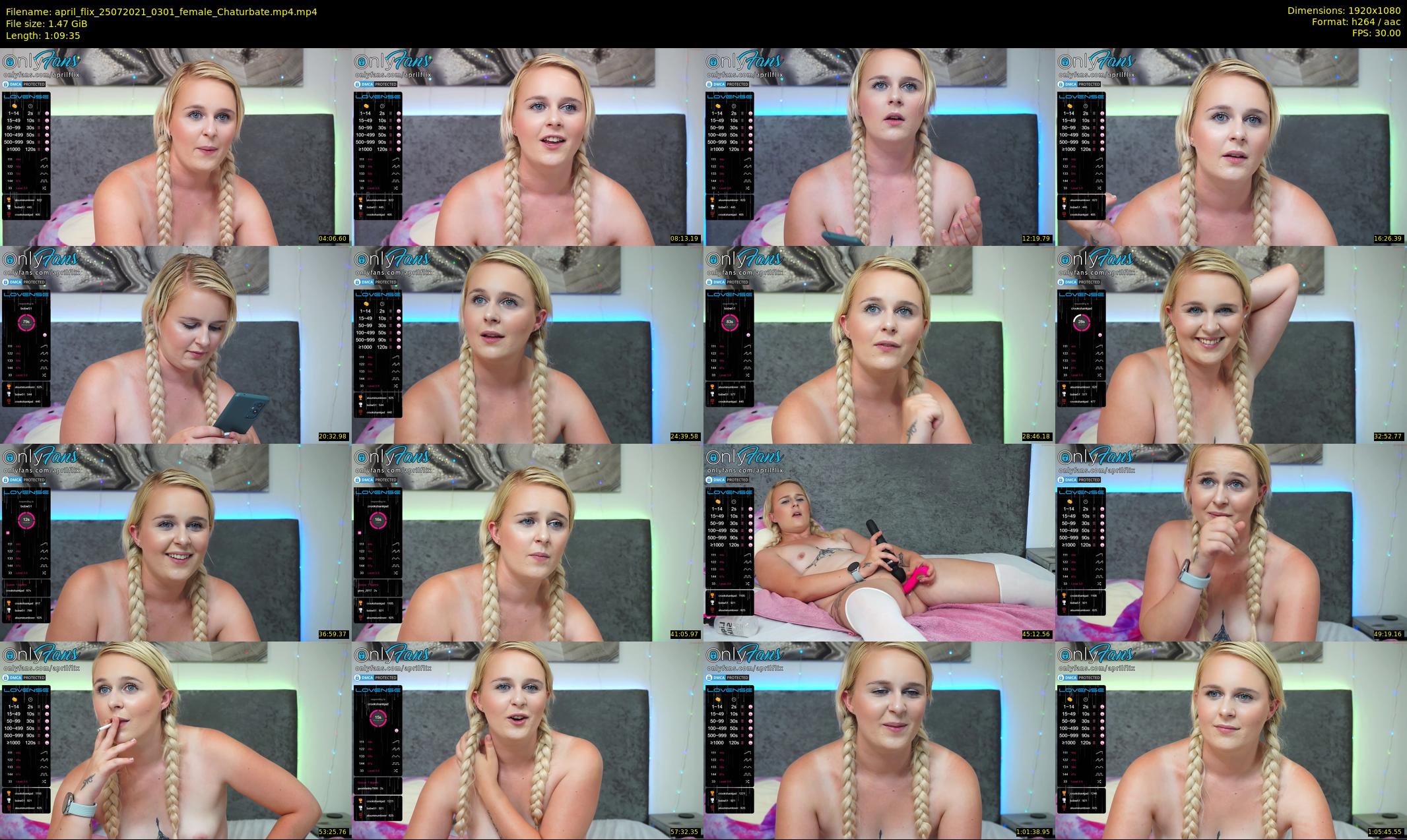april_flix — 70 minute Chaturbate female cam show recording, 1080p, Jul 25, 2021