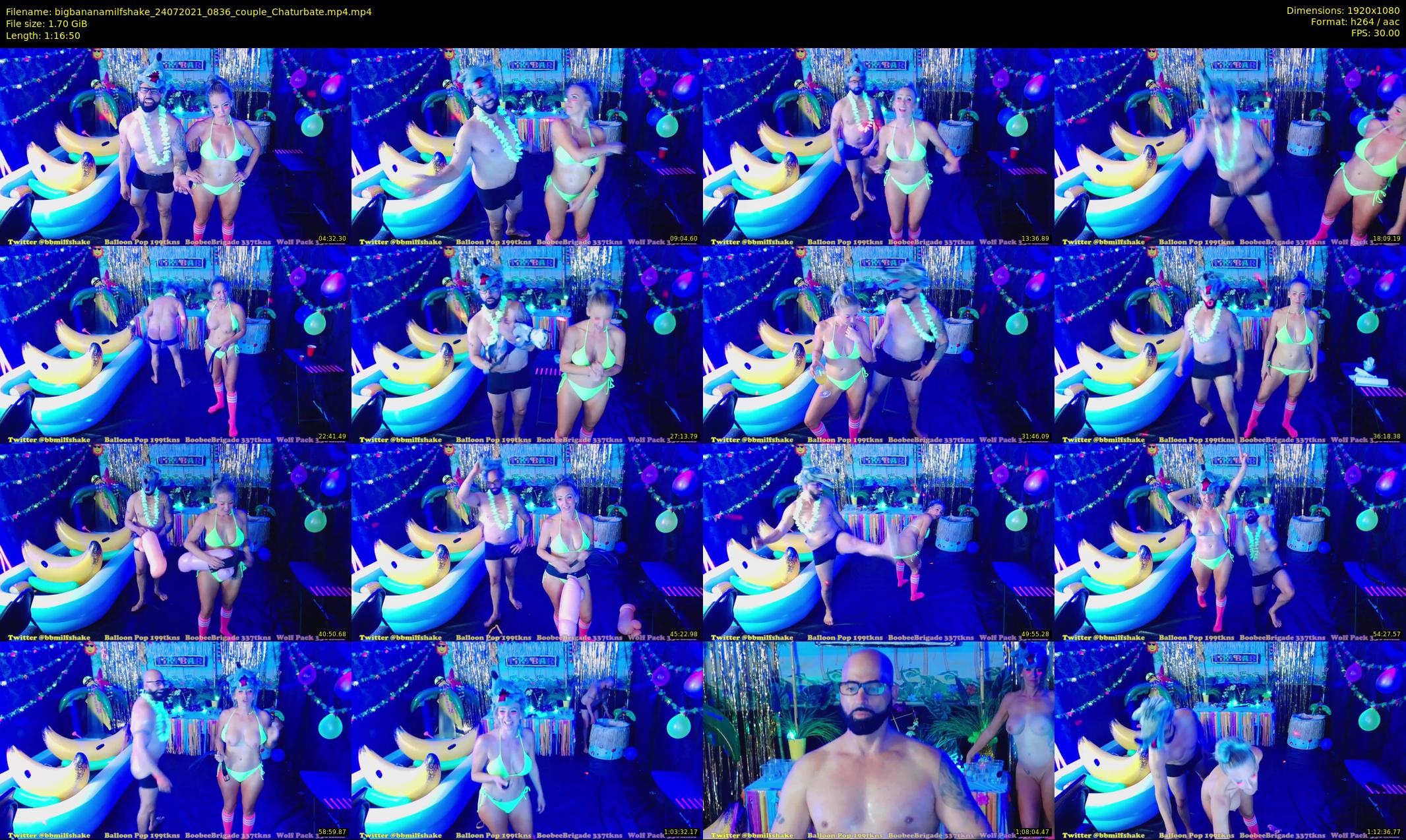 bigbananamilfshake — 77 minute Chaturbate couple cam show recording, 1080p, Jul 24, 2021