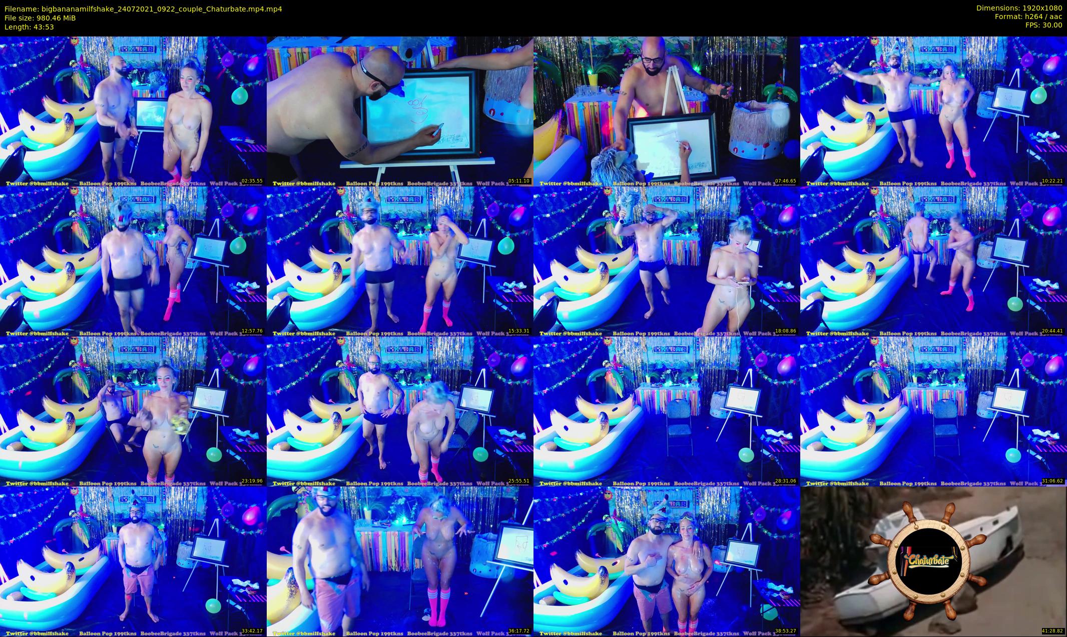 bigbananamilfshake — 44 minute Chaturbate couple cam show recording, 1080p, Jul 24, 2021