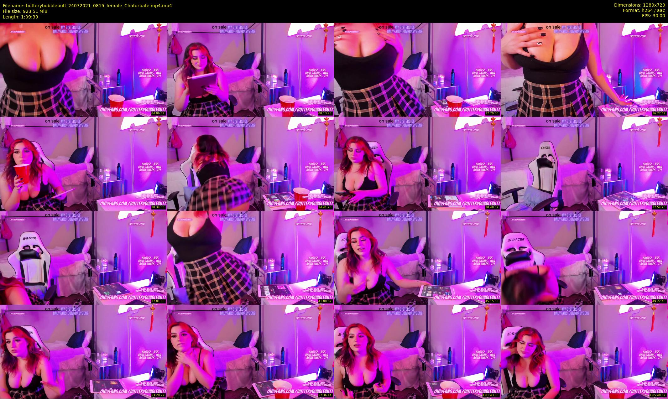 butterybubblebutt — 70 minute Chaturbate couple cam show recording, 720p, Jul 24, 2021