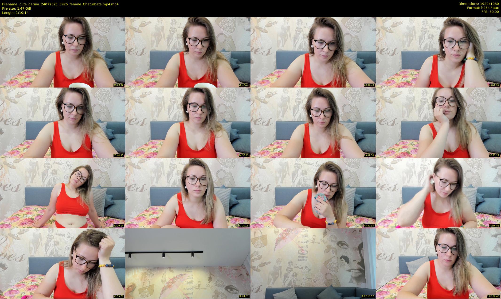 cute_darina — 71 minute Chaturbate female cam show recording, 1080p, Jul 24, 2021