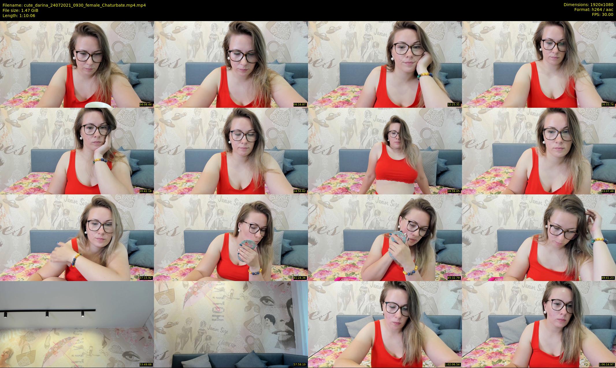 cute_darina — 71 minute Chaturbate female cam show recording, 1080p, Jul 24, 2021