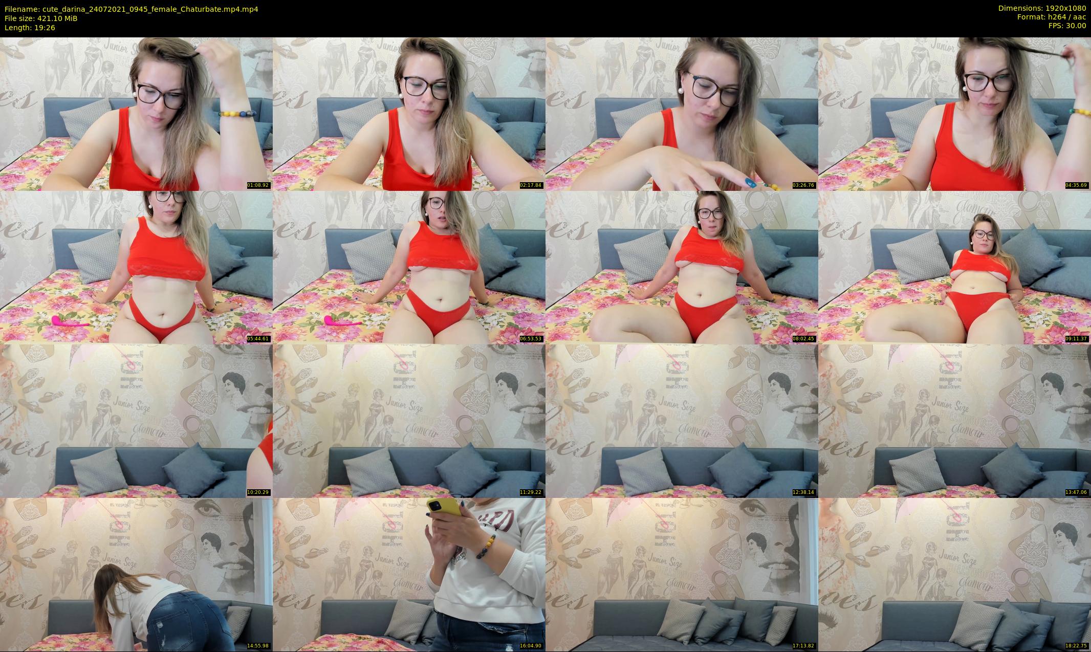 cute_darina — 20 minute Chaturbate female cam show recording, 1080p, Jul 24, 2021