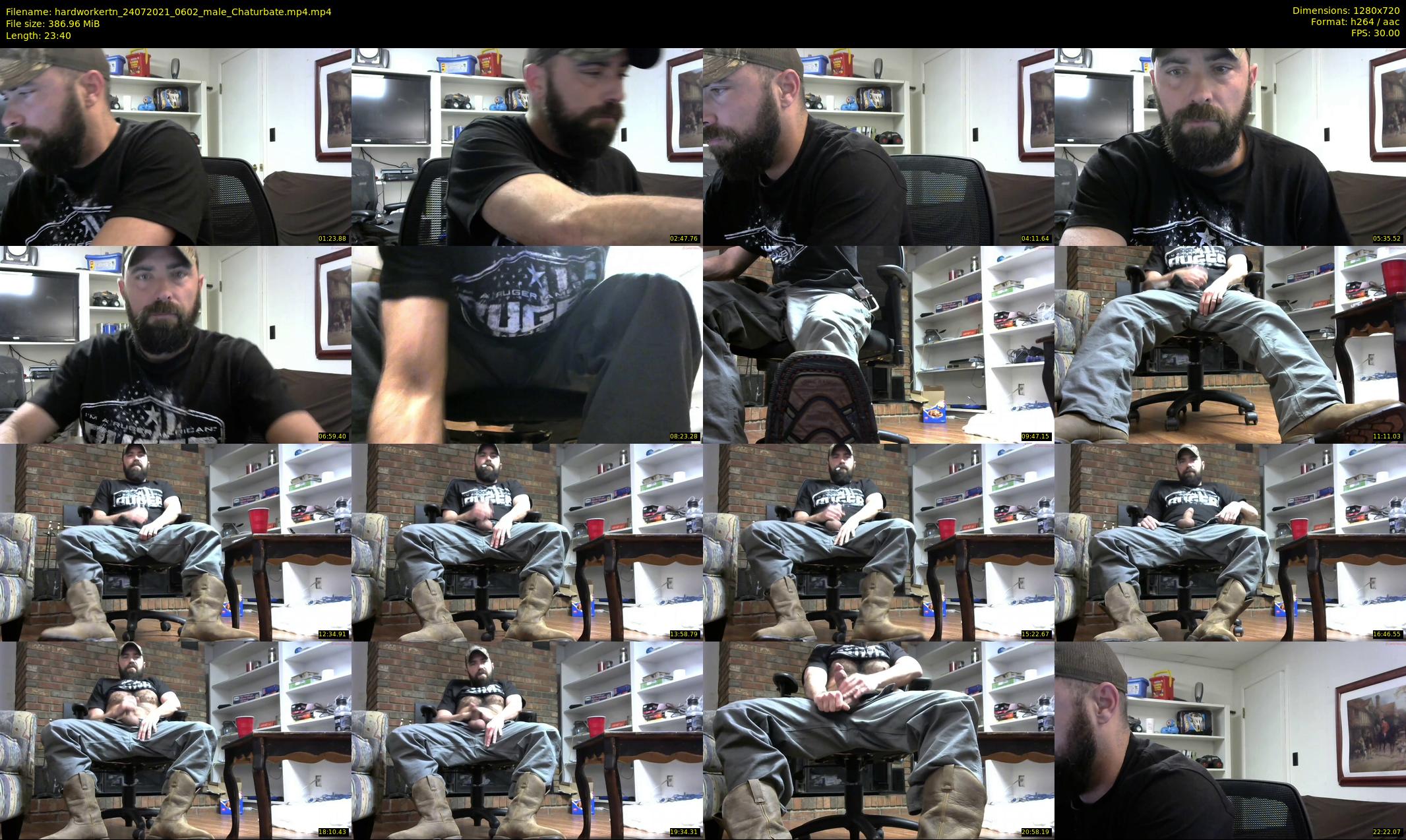 hardworkertn — 24 minute Chaturbate male cam show recording, 720p, Jul 24, 2021