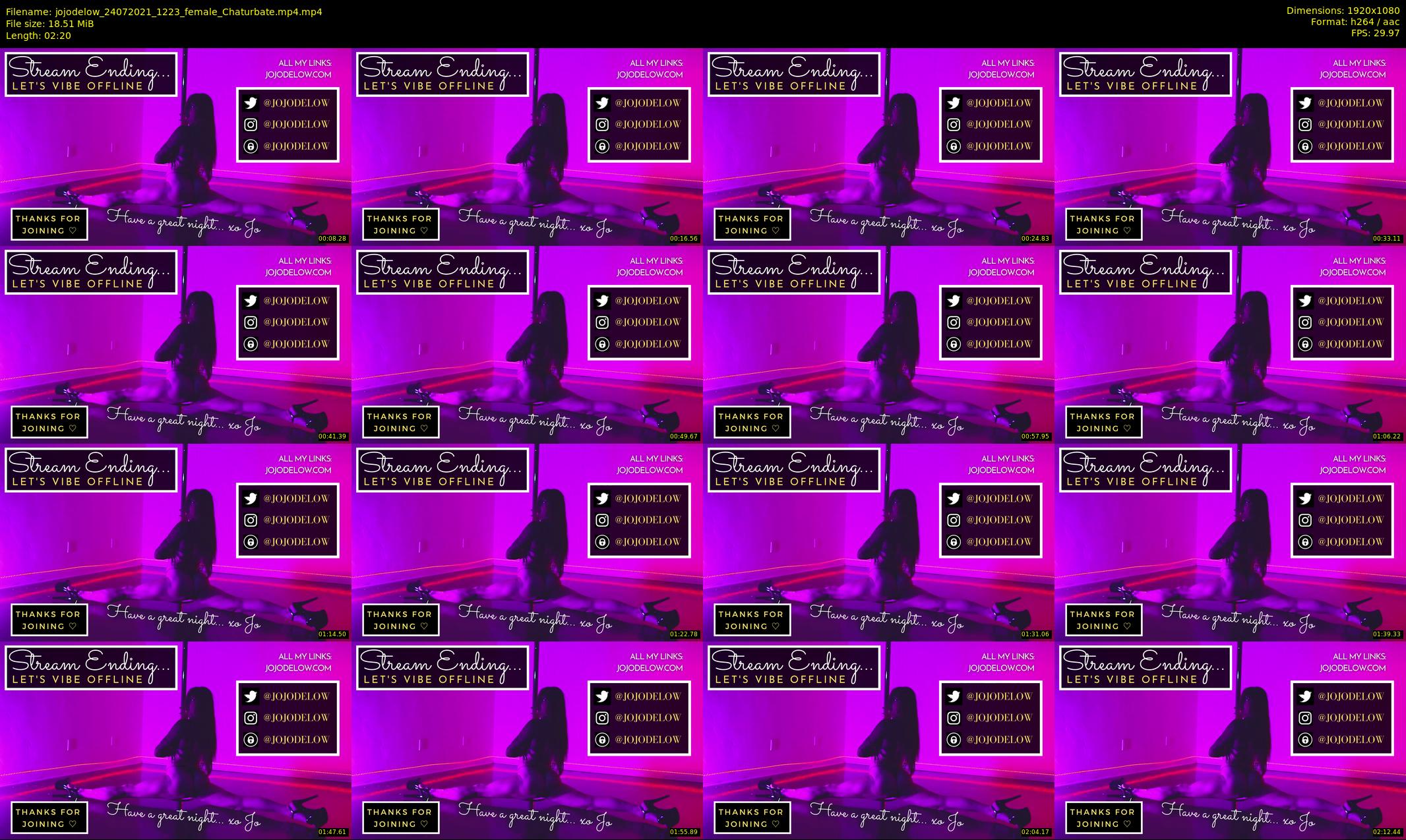 jojodelow — 3 minute Chaturbate female cam show recording, 1080p, Jul 24, 2021