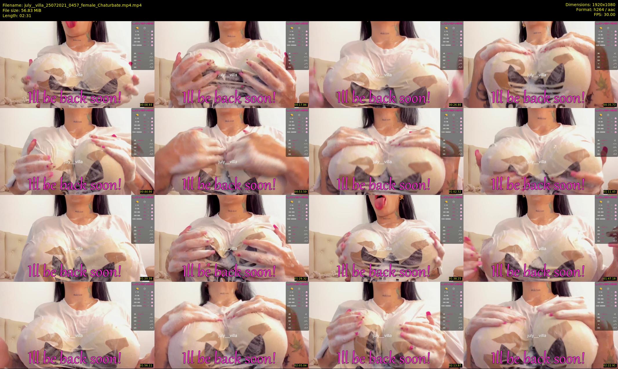 july__villa — 3 minute Chaturbate female cam show recording, 1080p, Jul 25, 2021