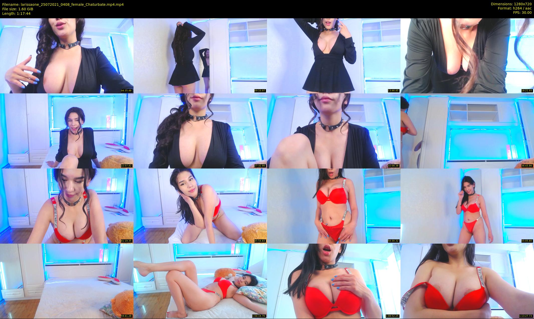 larissaone — 78 minute Chaturbate female cam show recording, 720p, Jul 25, 2021