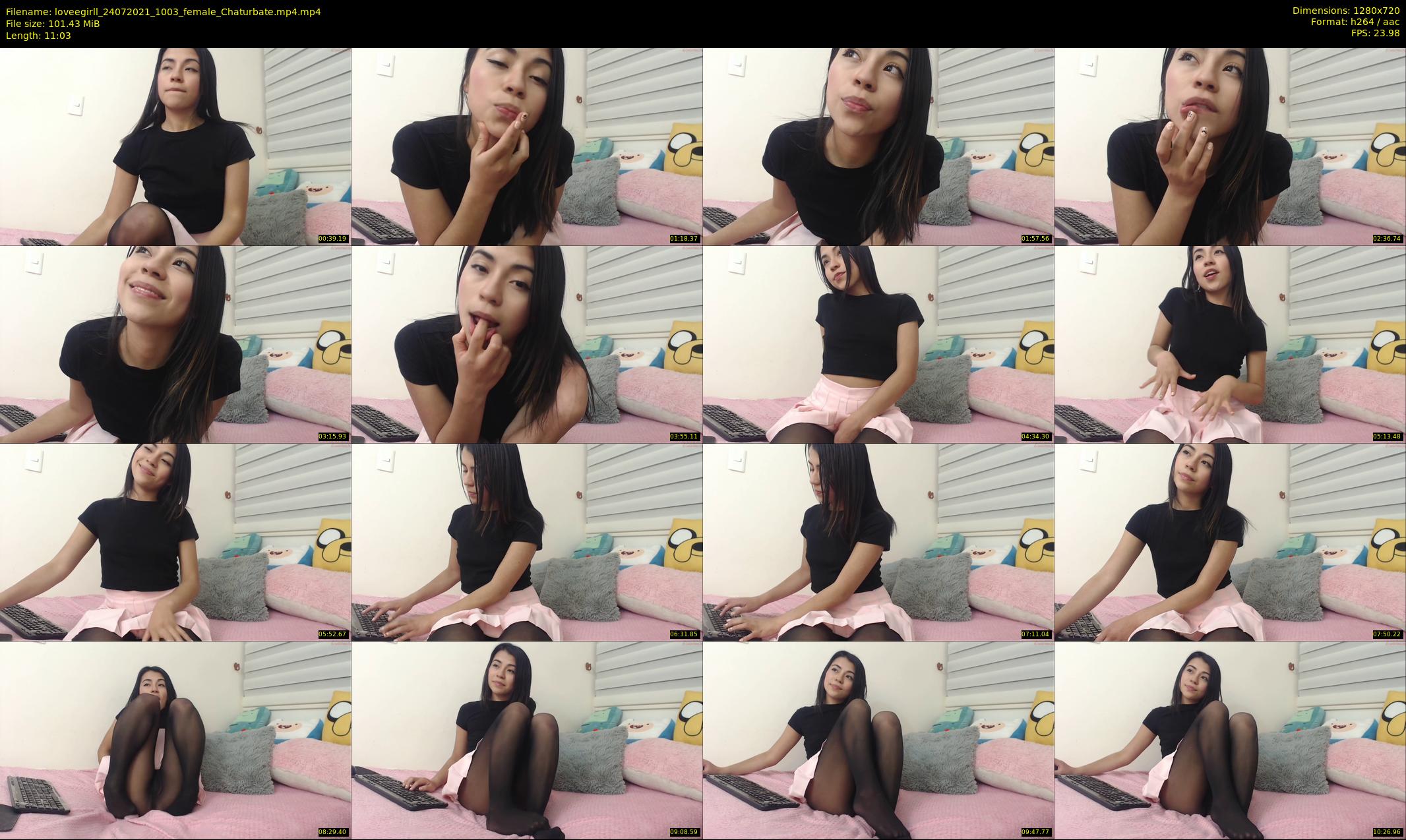 loveegirll — 12 minute Chaturbate female cam show recording, 720p, Jul 24, 2021