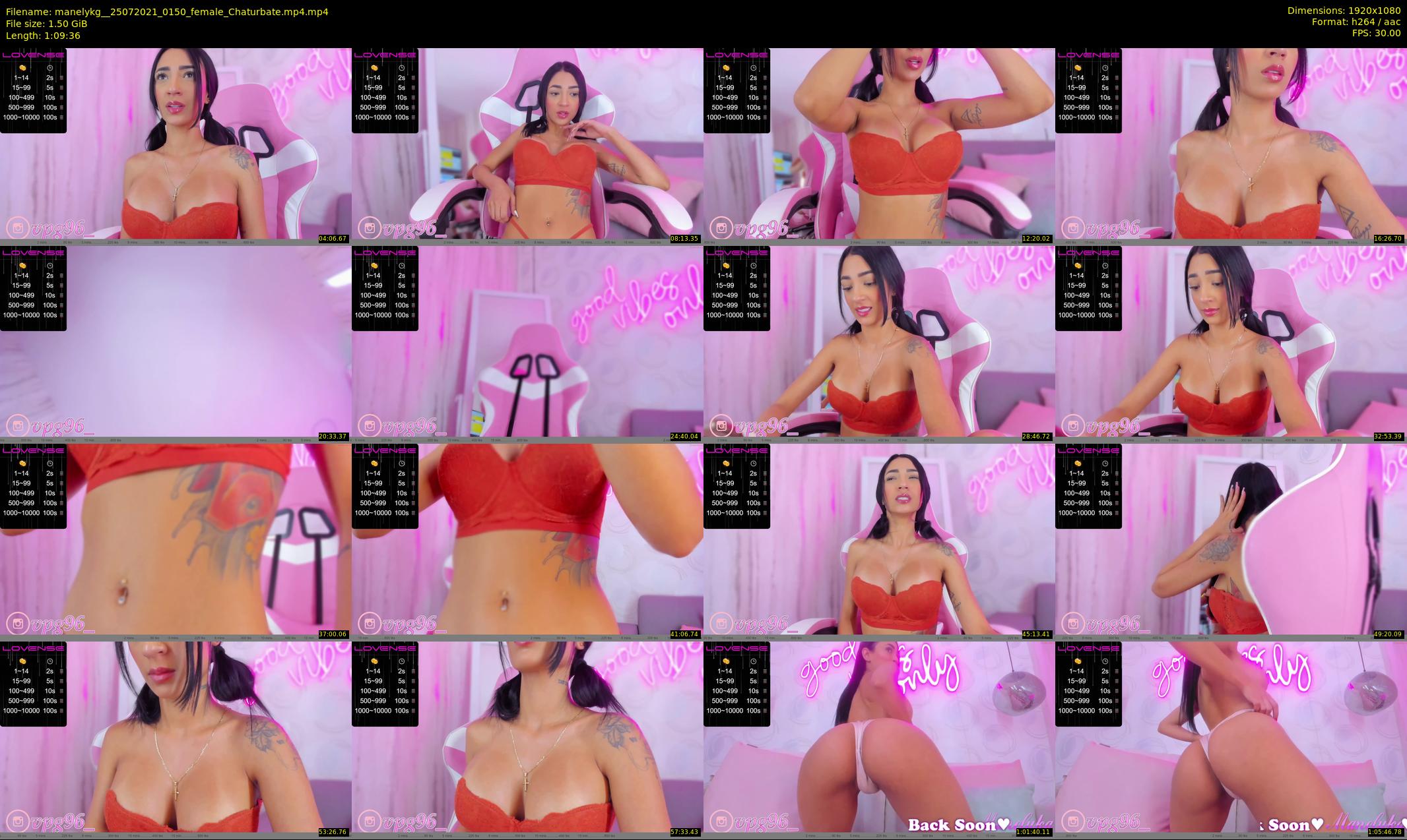 manelykg_ — 70 minute Chaturbate female cam show recording, 1080p, Jul 25, 2021