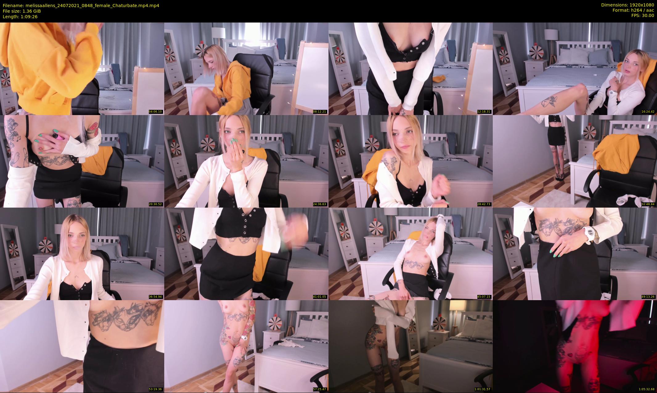 melissaallens — 70 minute Chaturbate female cam show recording, 1080p, Jul 24, 2021