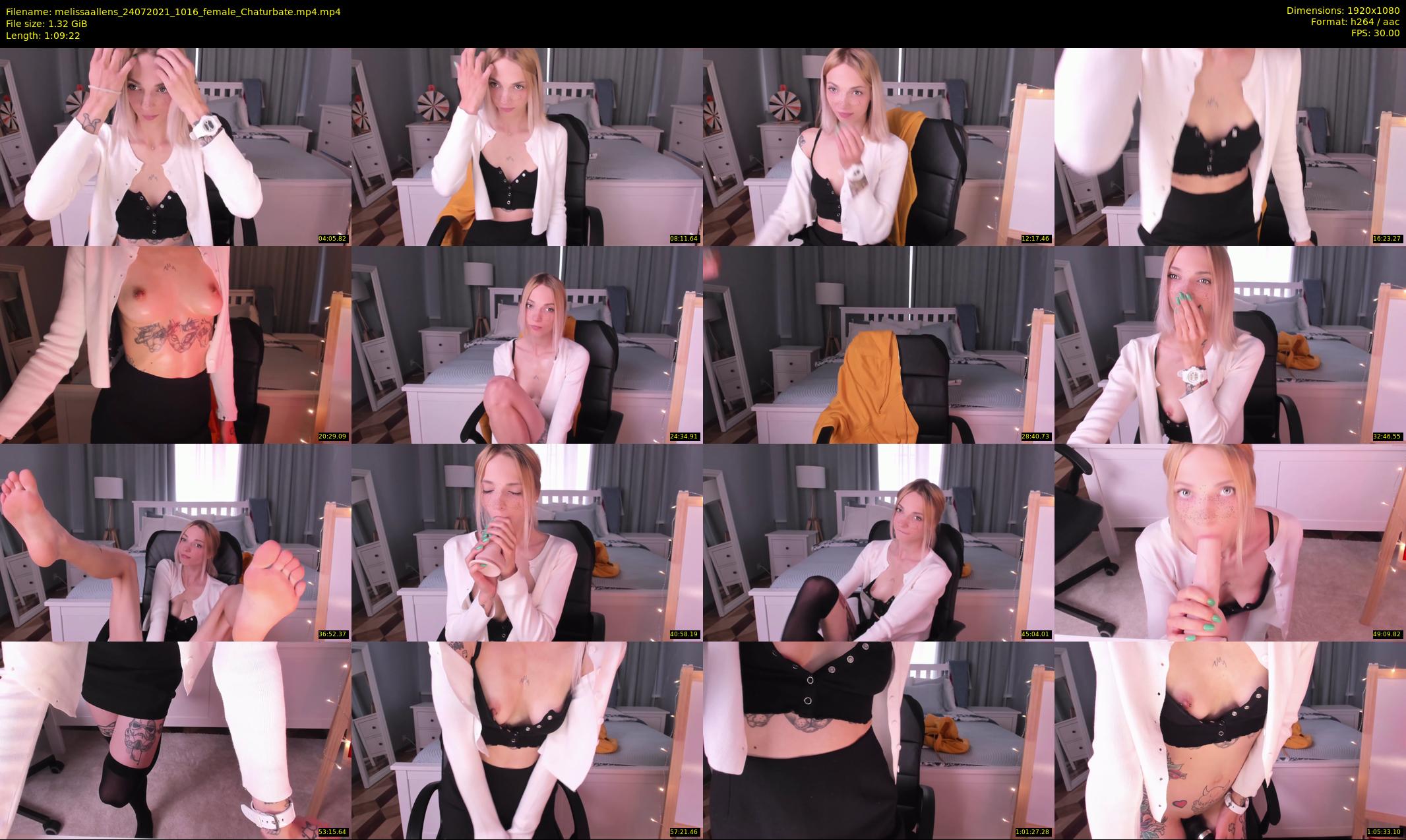 melissaallens — 70 minute Chaturbate female cam show recording, 1080p, Jul 24, 2021