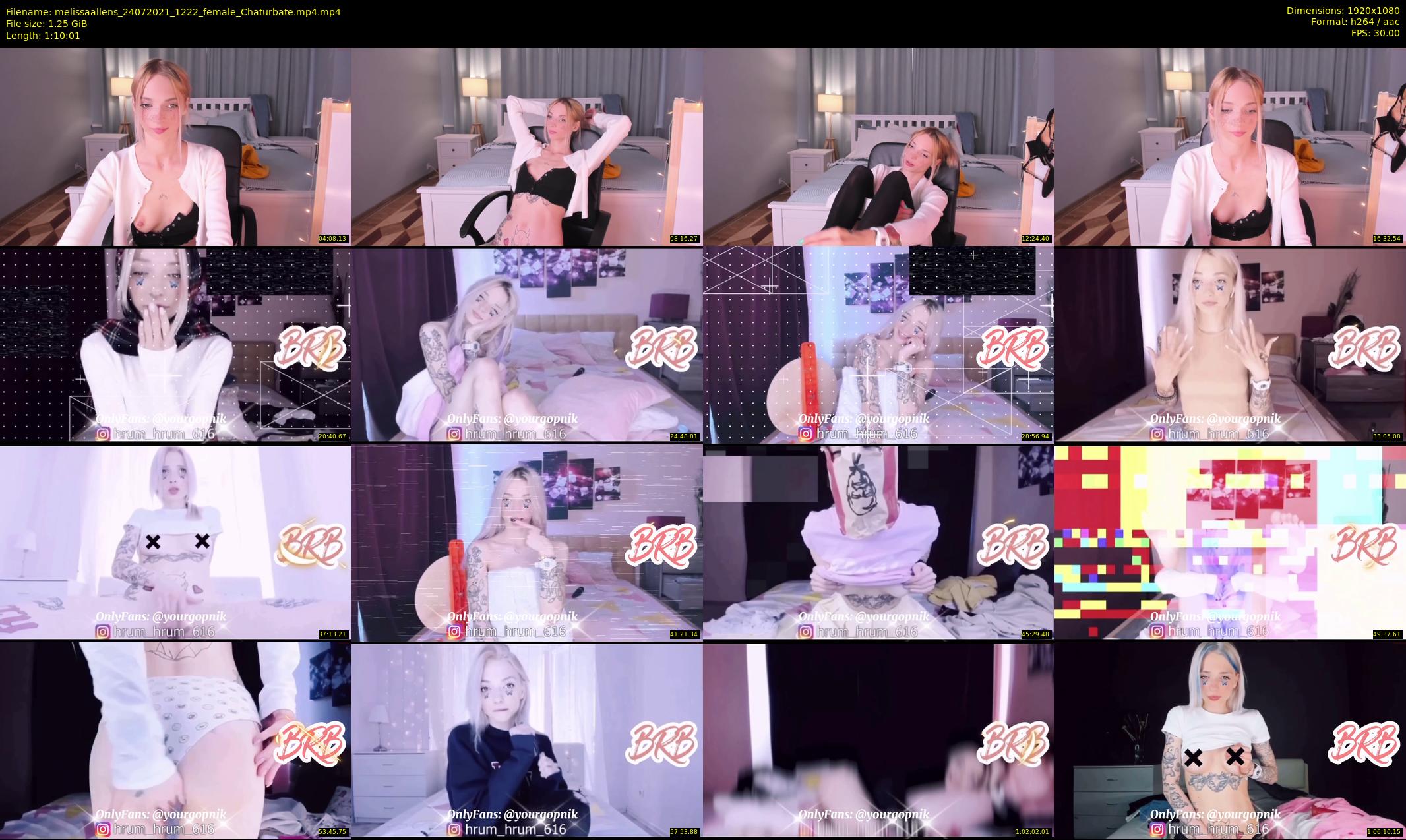 melissaallens — 71 minute Chaturbate female cam show recording, 1080p, Jul 24, 2021
