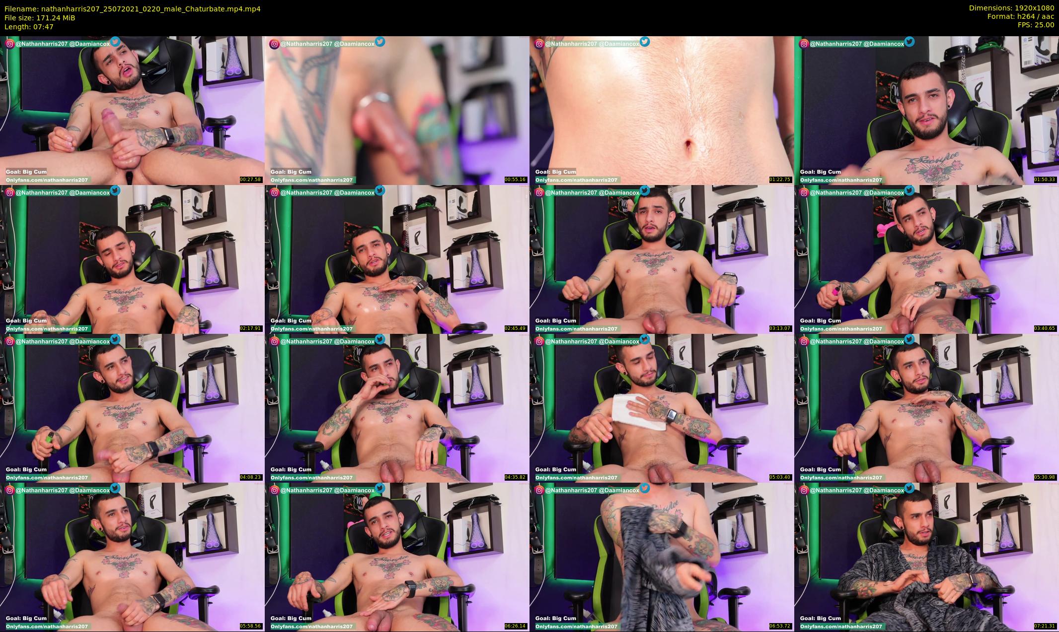 nathanharris207 — 8 minute Chaturbate male cam show recording, 1080p, Jul 25, 2021
